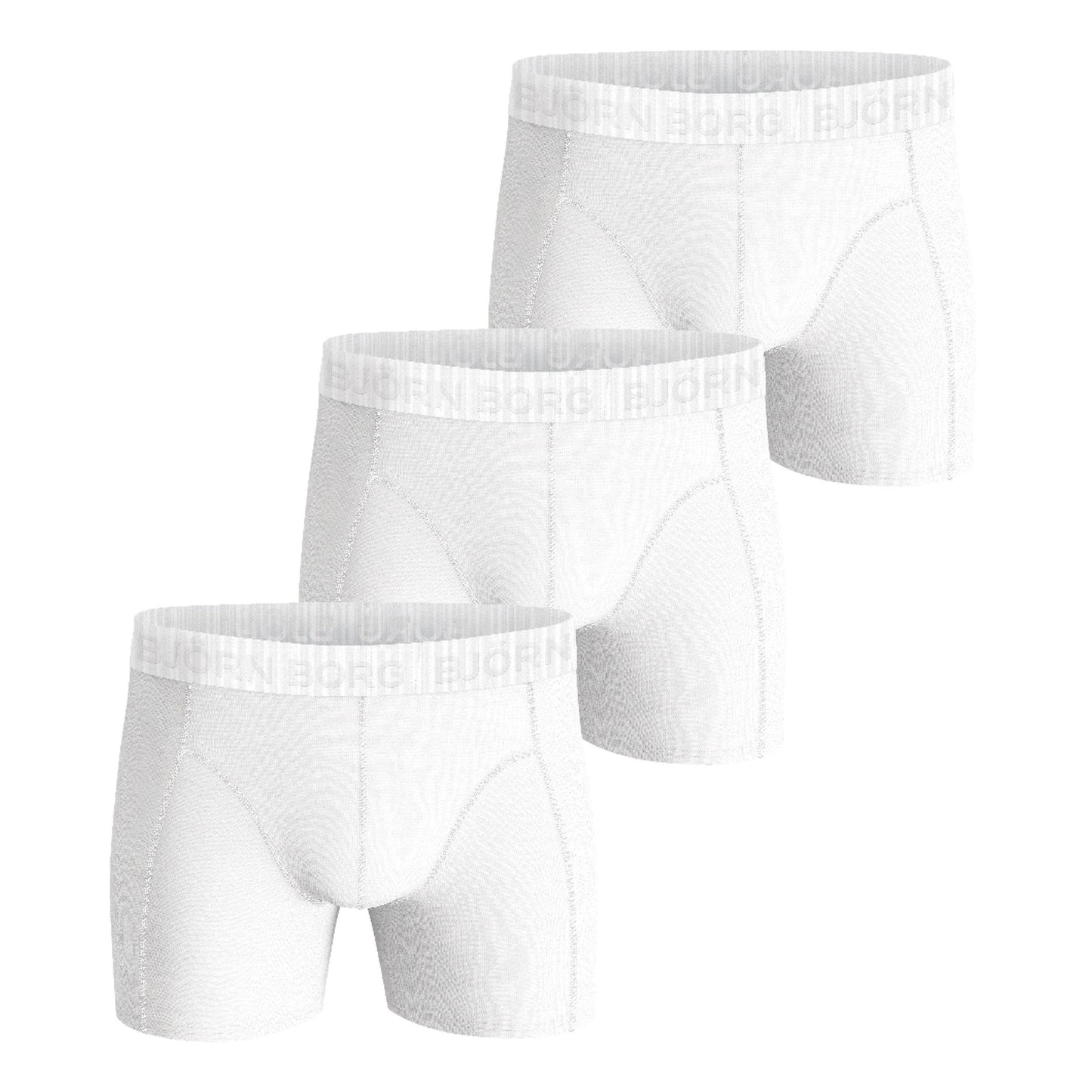 Björn Borg Stretch Boksershorts Pakke med 3 Herrer - hvid, Björn Borg Stretch Boksershorts Pakke med 3 Herrer - hvid,