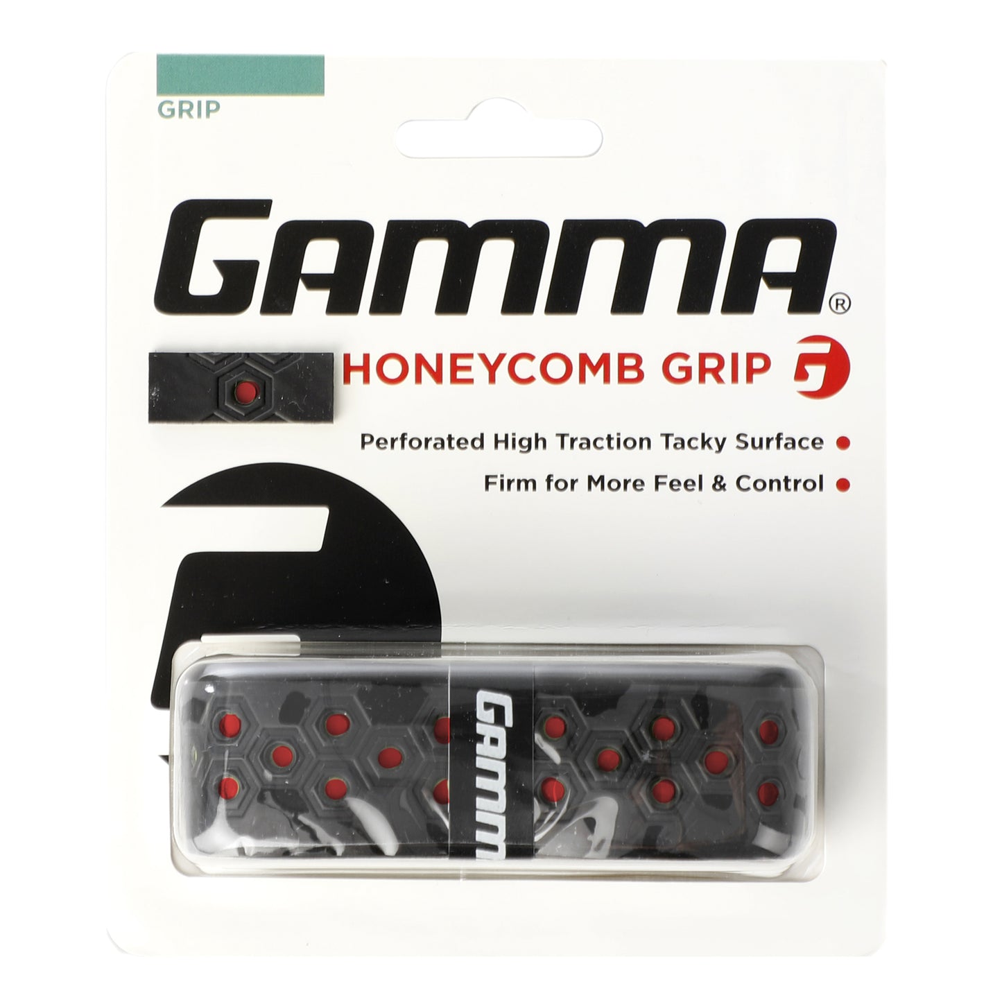 Gamma Honeycomb Cushion Grip Pakke Med 1-Sort,Rød Gamma Honeycomb Cushion Grip Pakke Med 1-Sort,Rød