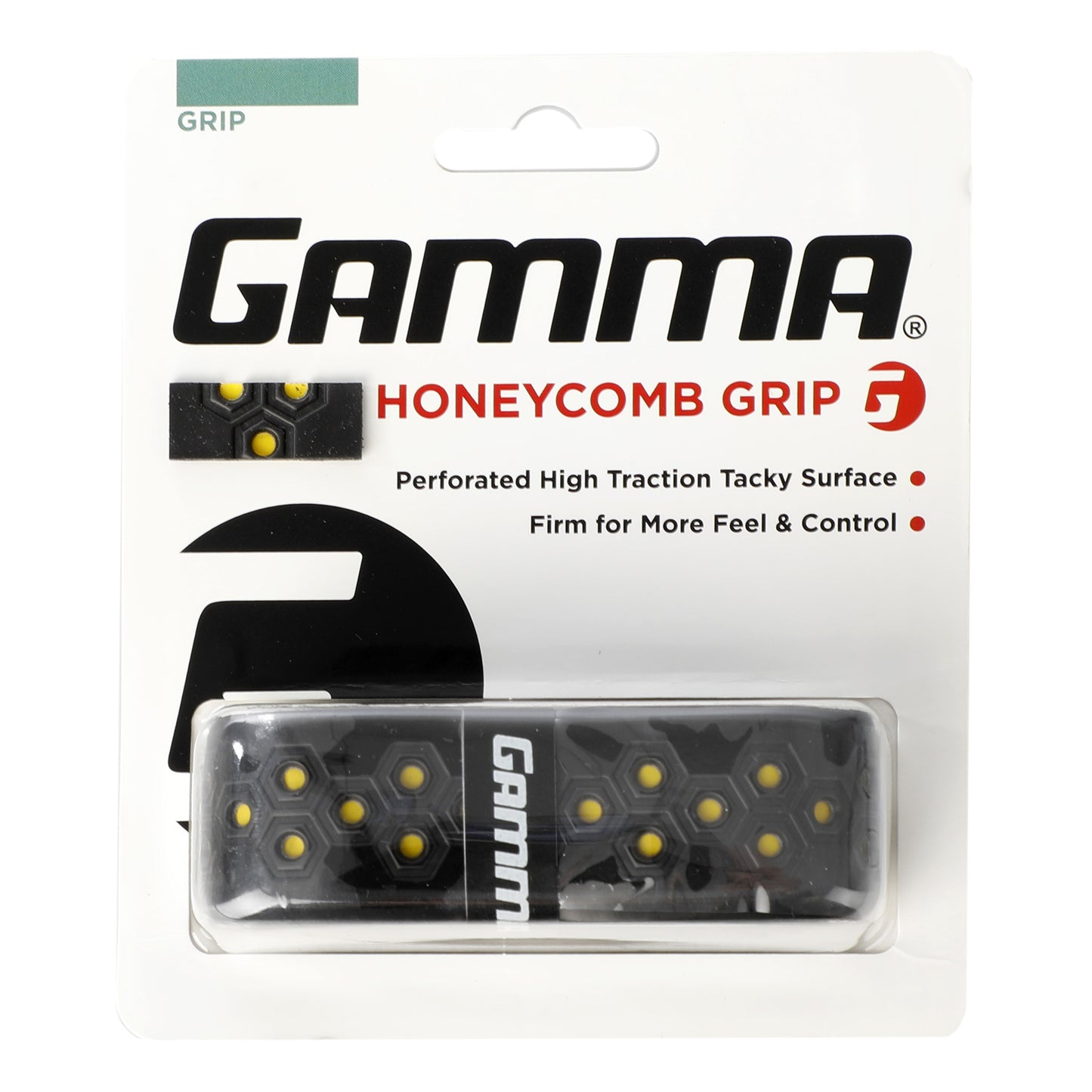 Gamma Honeycomb Cushion Grip Pakke med 1 - sort Gamma Honeycomb Cushion Grip Pakke med 1 - sort