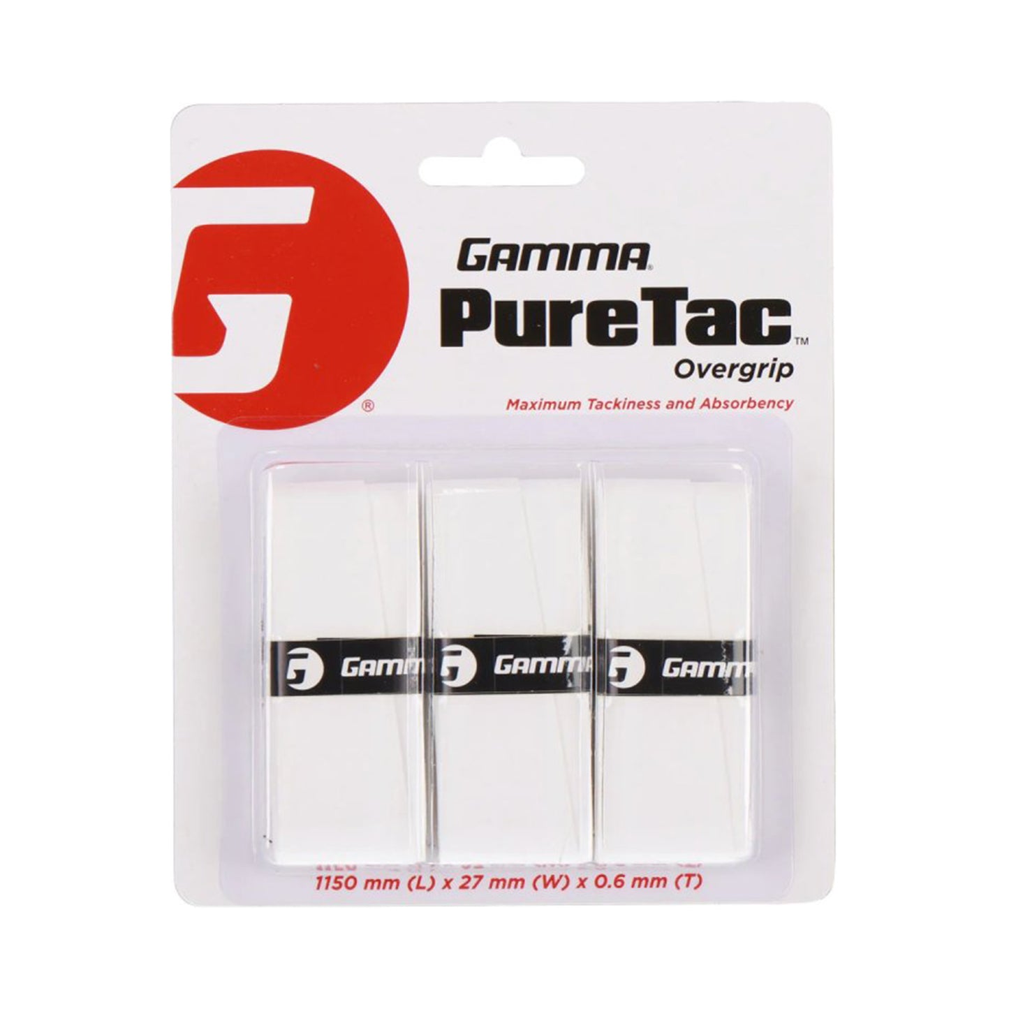 Gamma Pure Tac Pakke Med 3-Hvid Gamma Pure Tac Pakke Med 3-Hvid