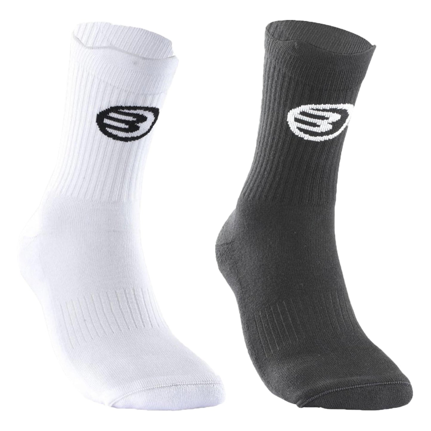 Bullpadel Bp253 (Pack 2) Sportssokker Unisex - sort, hvid Bullpadel Bp253 (Pack 2) Sportssokker Unisex - sort, hvid