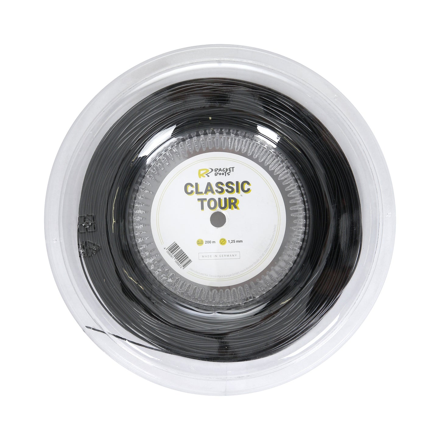 Racket Roots RR Classic Tour Strenge,Rulle 200m-Sort Racket Roots RR Classic Tour Strenge,Rulle 200m-Sort