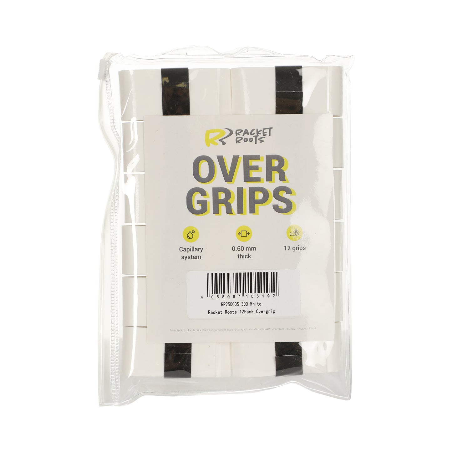 Racket Roots RR Grip Pakke med 12 - hvid Racket Roots RR Grip Pakke med 12 - hvid
