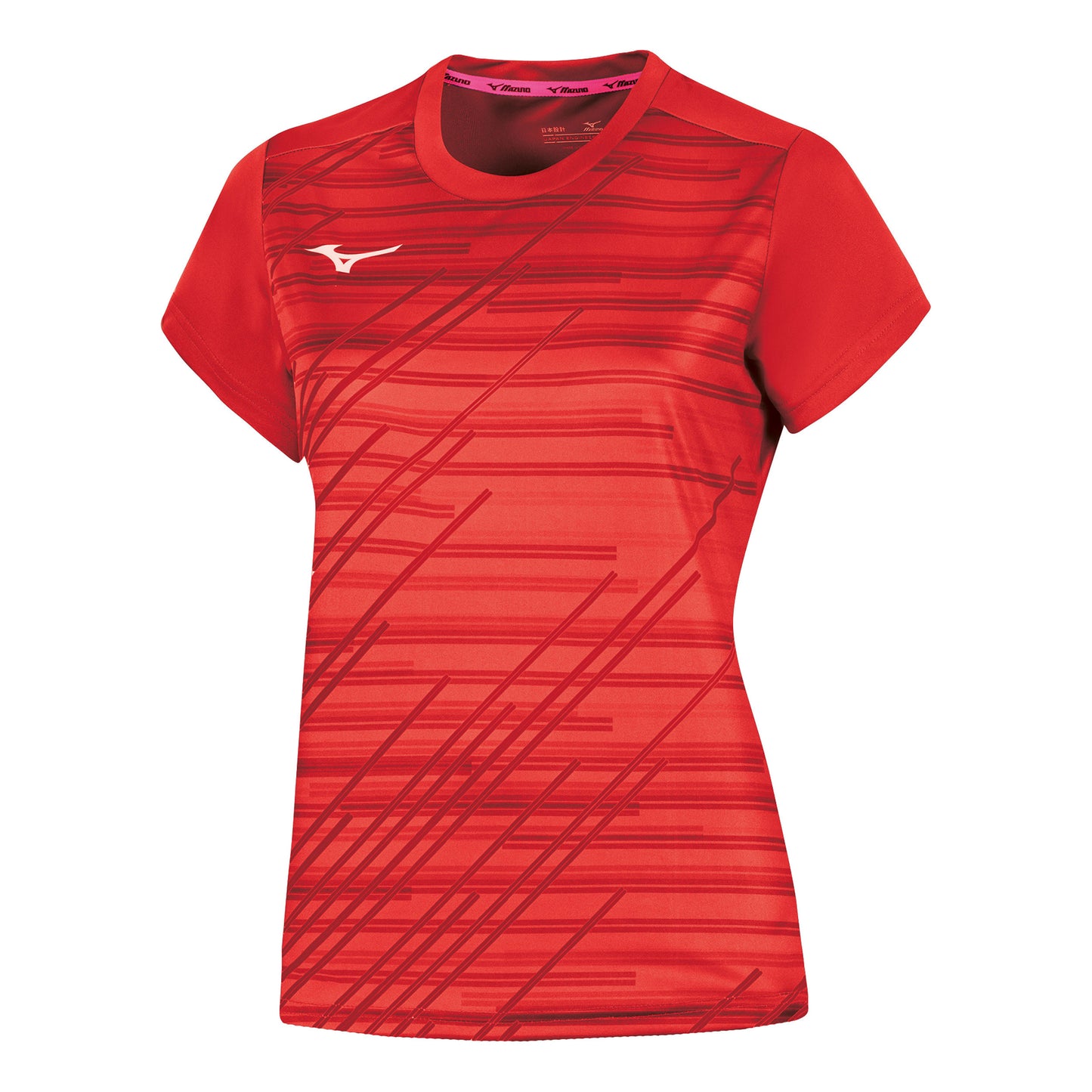 Mizuno Team Chiba T-shirt Damer-rød Mizuno Team Chiba T-shirt Damer-rød