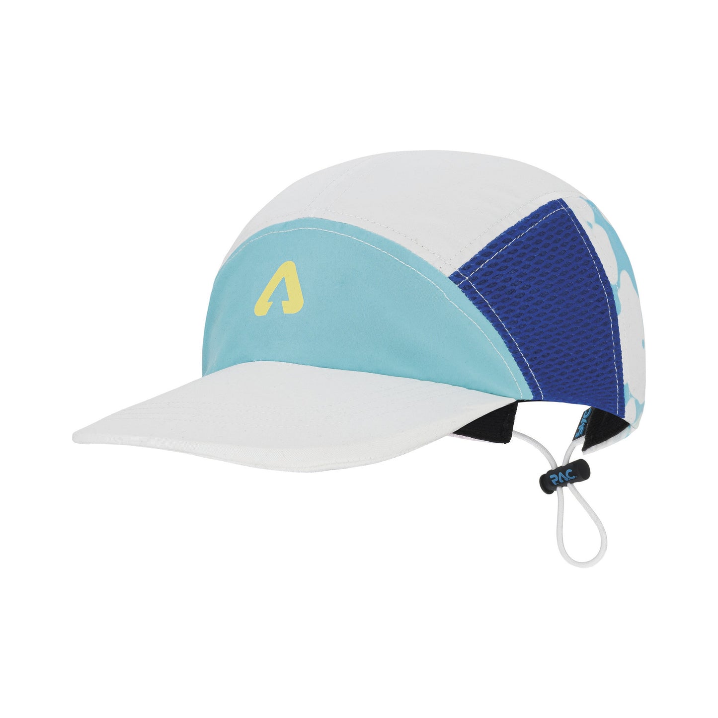 P.A.C. Nefun Run Cap Unisex-hvid, blå P.A.C. Nefun Run Cap Unisex-hvid, blå