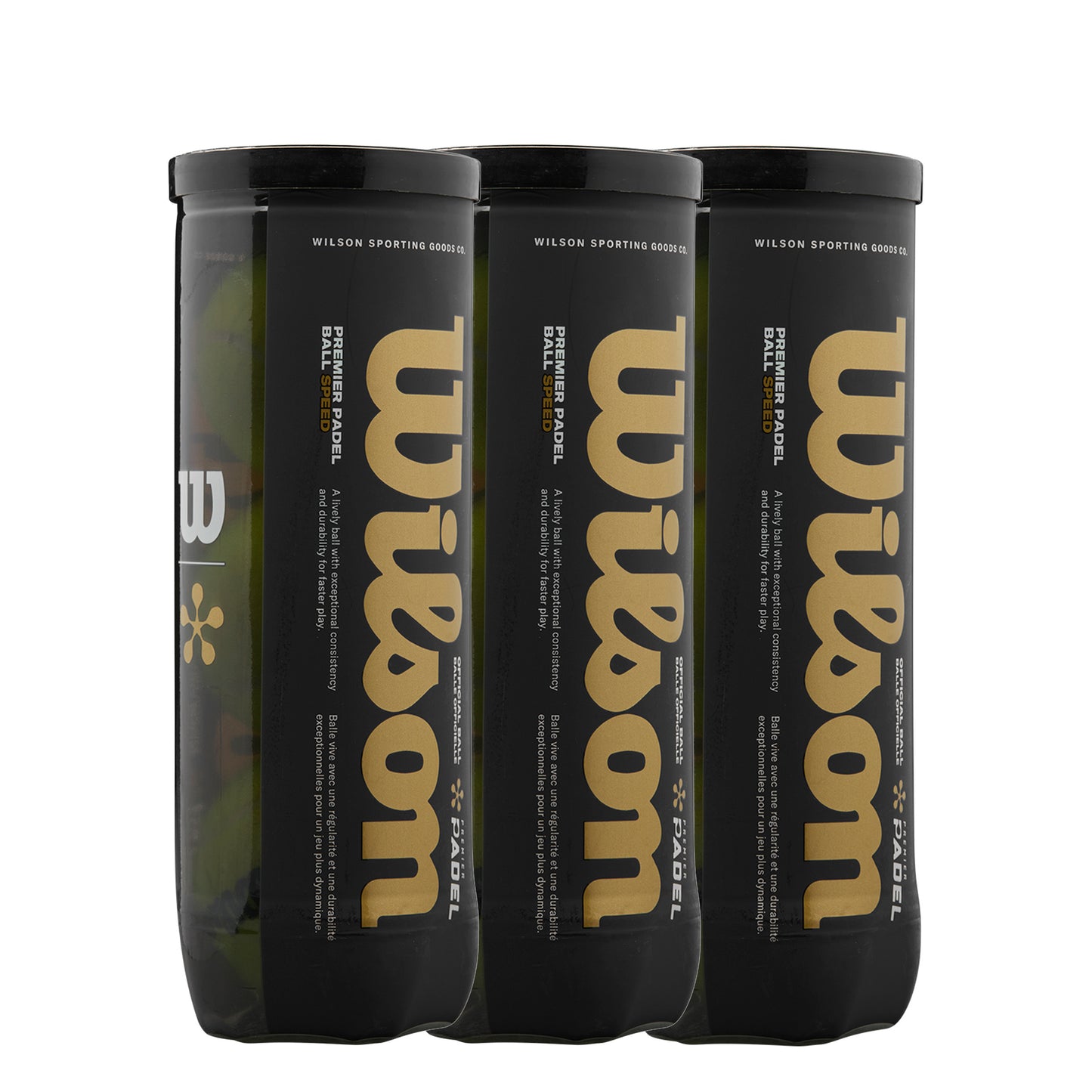 Wilson 3x dåse med 3 Premier Padel Speed X3 Wilson 3x dåse med 3 Premier Padel Speed X3