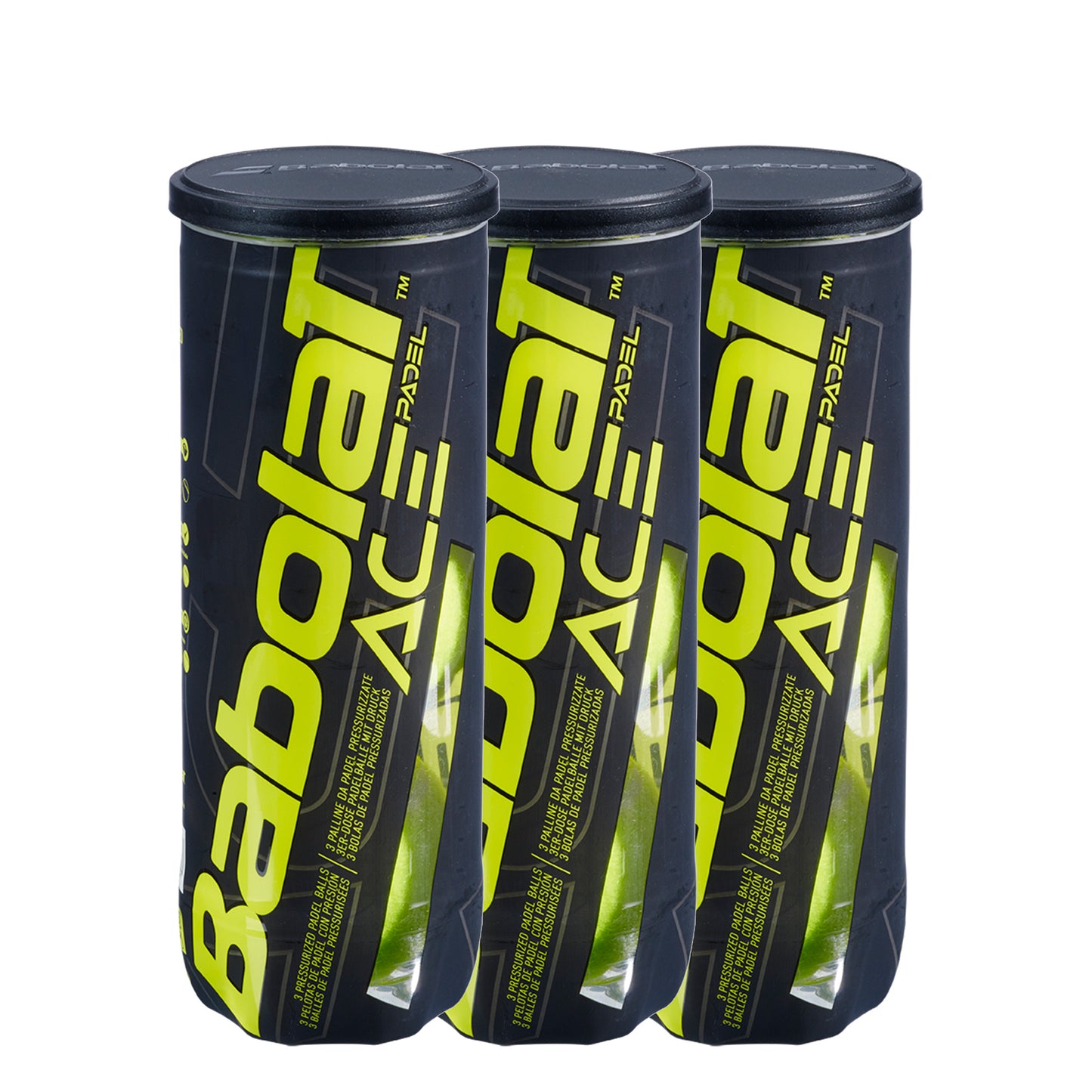 Babolat 3x dåse med 3 Ace Padel X3 Babolat 3x dåse med 3 Ace Padel X3