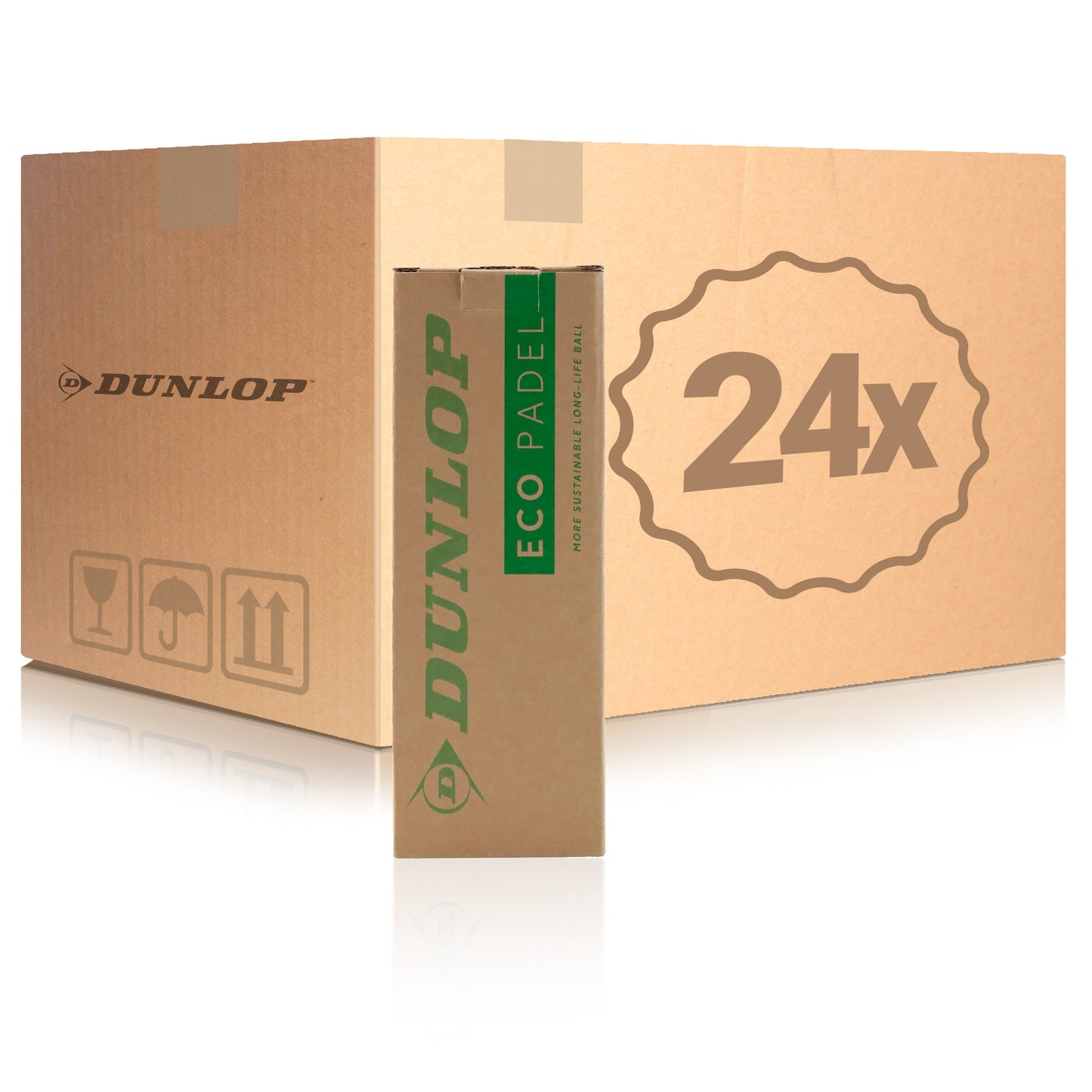 Dunlop 24x dåse med 3 Eco Padel Dunlop 24x dåse med 3 Eco Padel