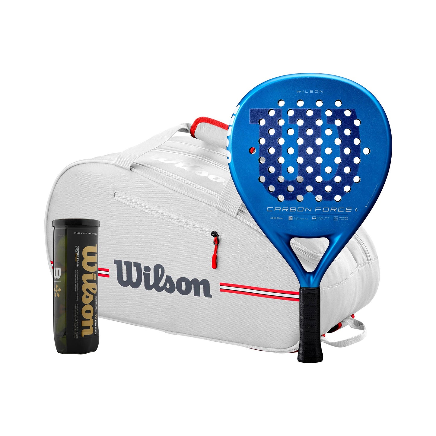 Wilson Carbon Force C Plus ketsjertaske, Plus bolddåse Wilson Carbon Force C Plus ketsjertaske, Plus bolddåse
