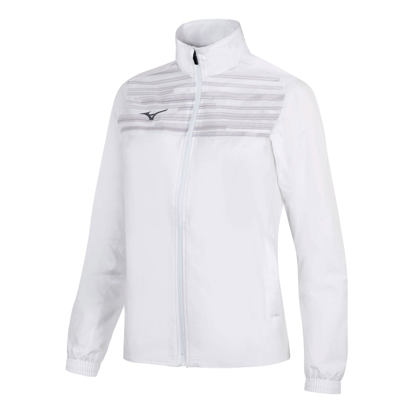 Mizuno Team Chiba Micro Træningsjakke Damer-hvid Mizuno Team Chiba Micro Træningsjakke Damer-hvid