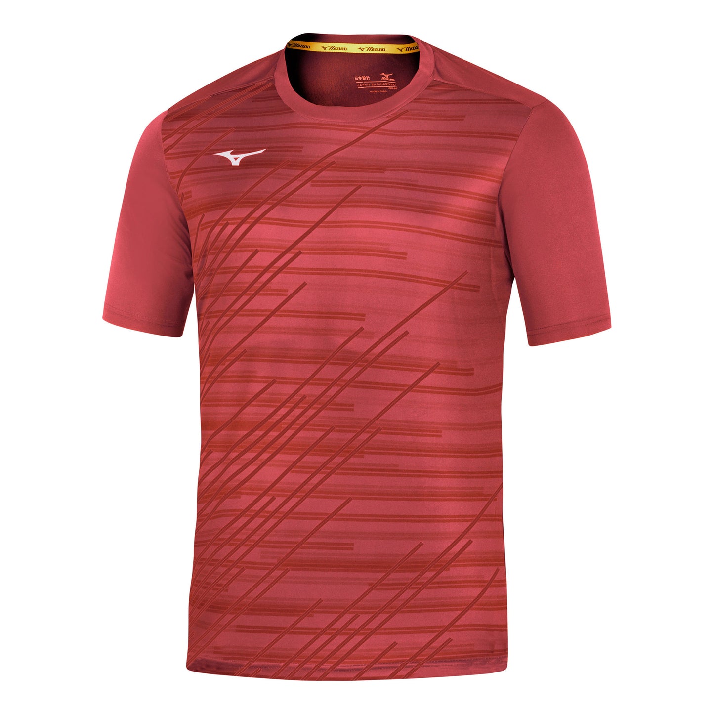 Mizuno Team Chiba T-shirt Herrer-rød Mizuno Team Chiba T-shirt Herrer-rød