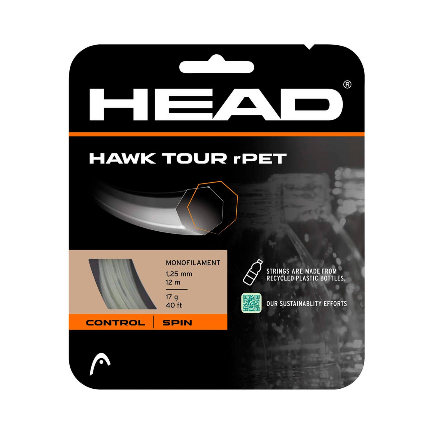 HEAD Hawk Tour rPET Strengesæt 12m - naturfarvet HEAD Hawk Tour rPET Strengesæt 12m - naturfarvet