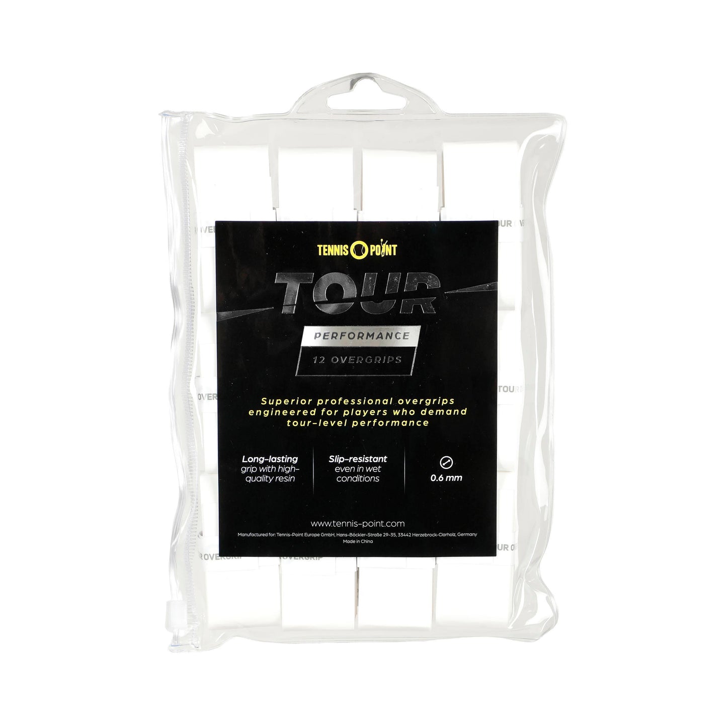 Tennis-Point Tour Performance Pakke med 12 - hvid Tennis-Point Tour Performance Pakke med 12 - hvid