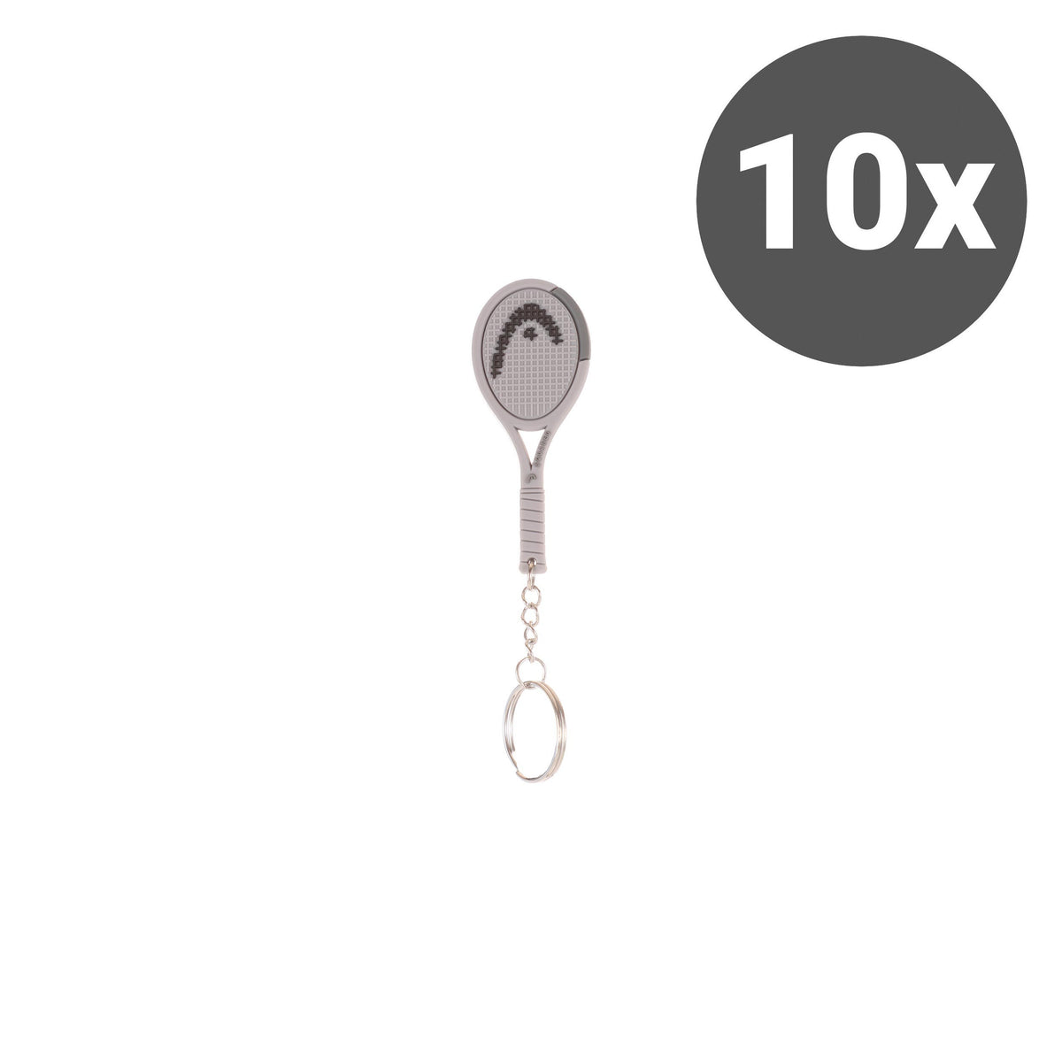 HEAD Squared Nøglevedhæng Pakke med 10 - grå HEAD Squared Nøglevedhæng Pakke med 10 - grå