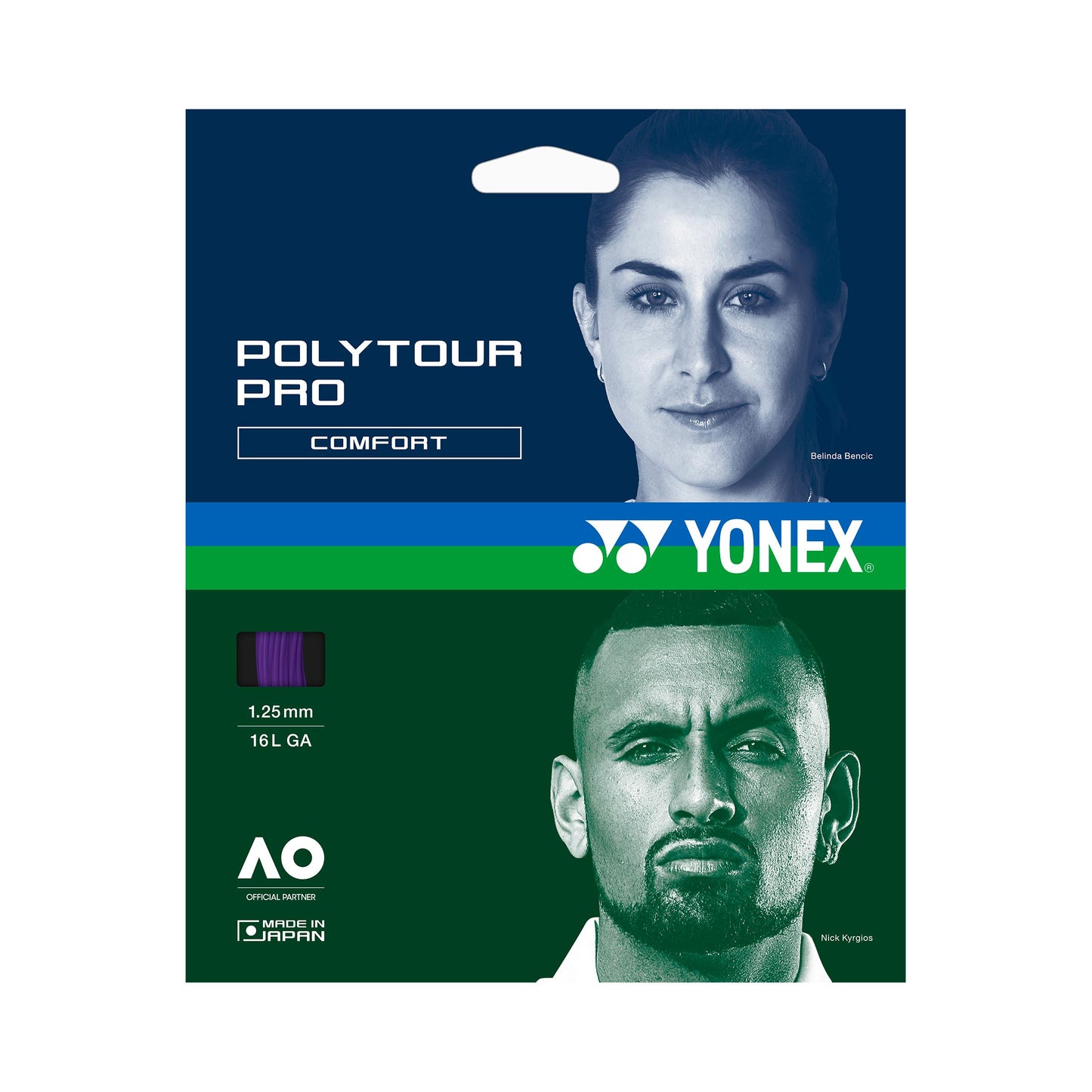 Yonex Poly Tour Pro Midnight Purple Strengesæt 12m - mørkeblå Yonex Poly Tour Pro Midnight Purple Strengesæt 12m - mørkeblå