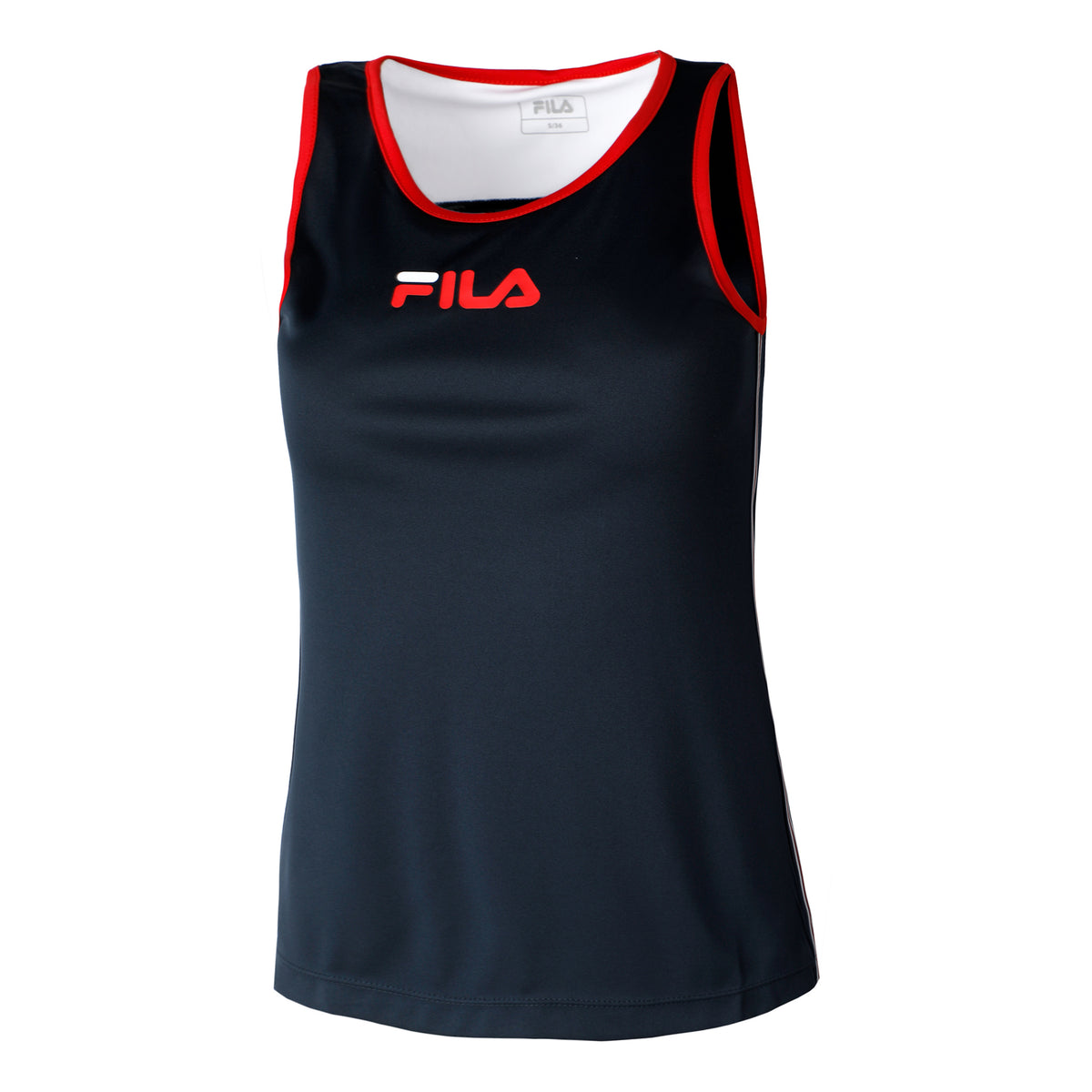 Fila Amber Tanktop Damer - mørkeblå, rød