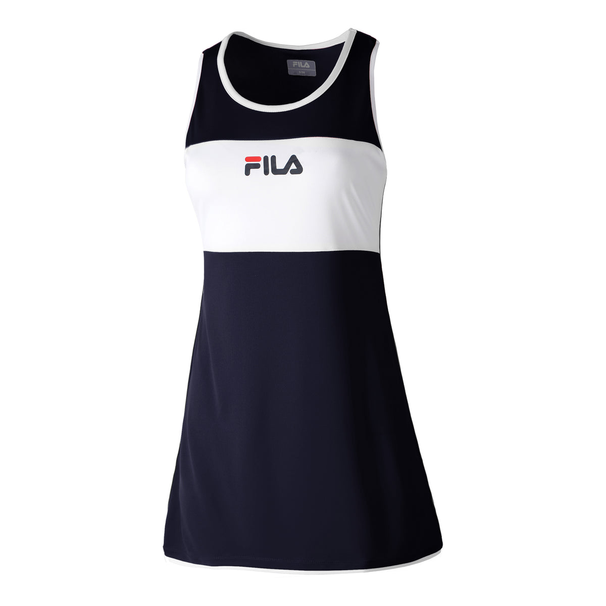 Fila Lola Kjole Damer - mørkeblå, hvid