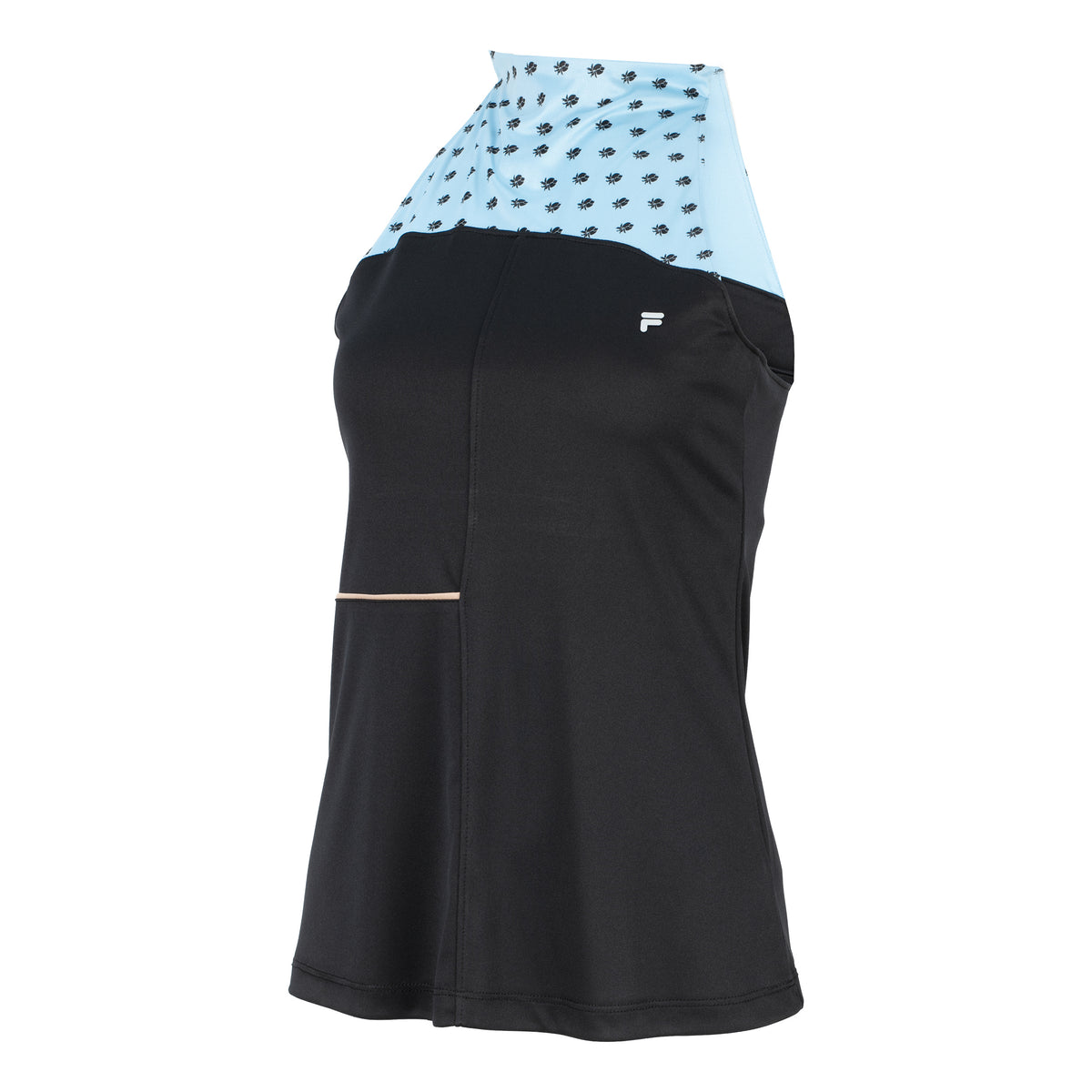 Fila Lottie Tanktop Damer - sort, lyseblå