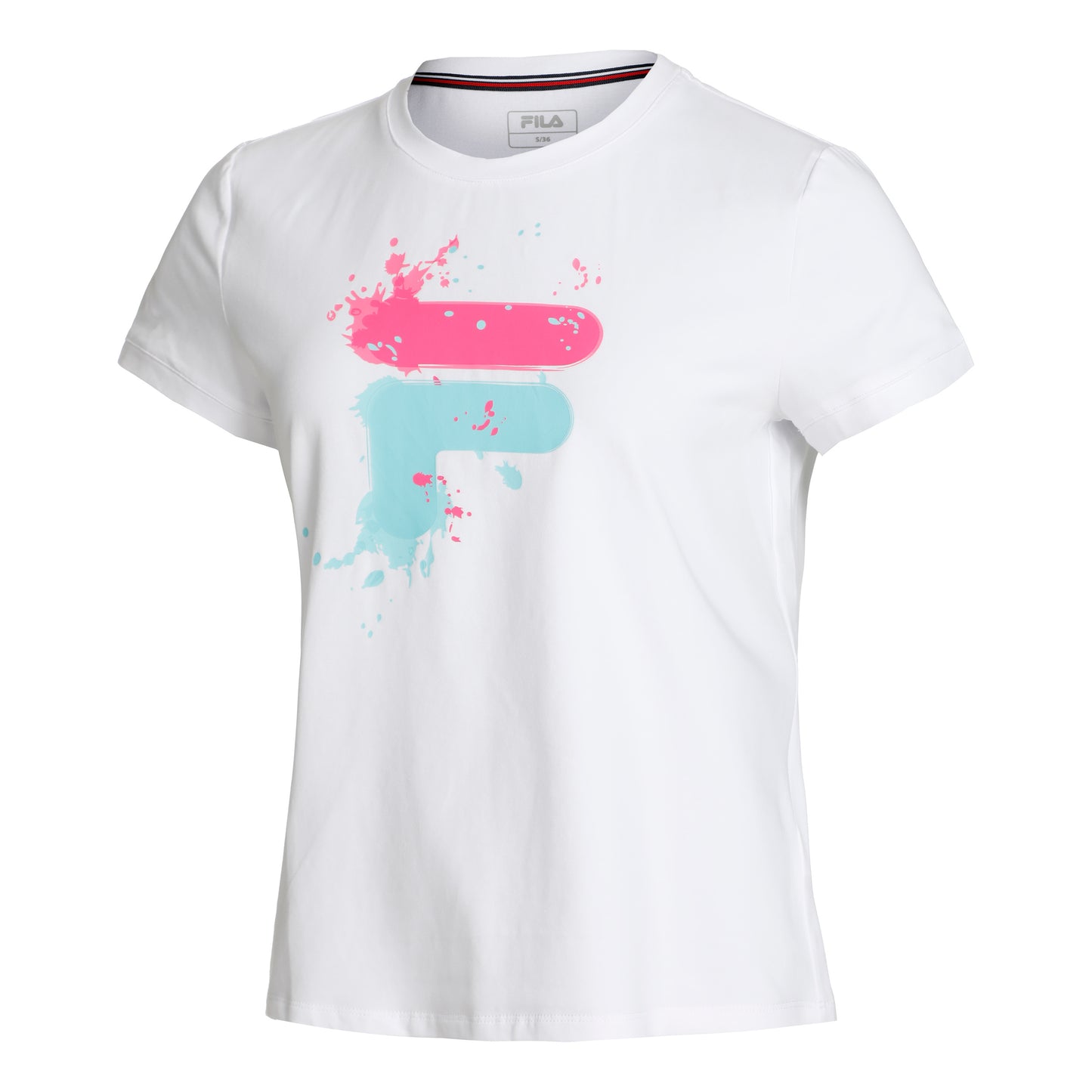 Fila Emelie T-shirt Damer - hvid, flerfarvet