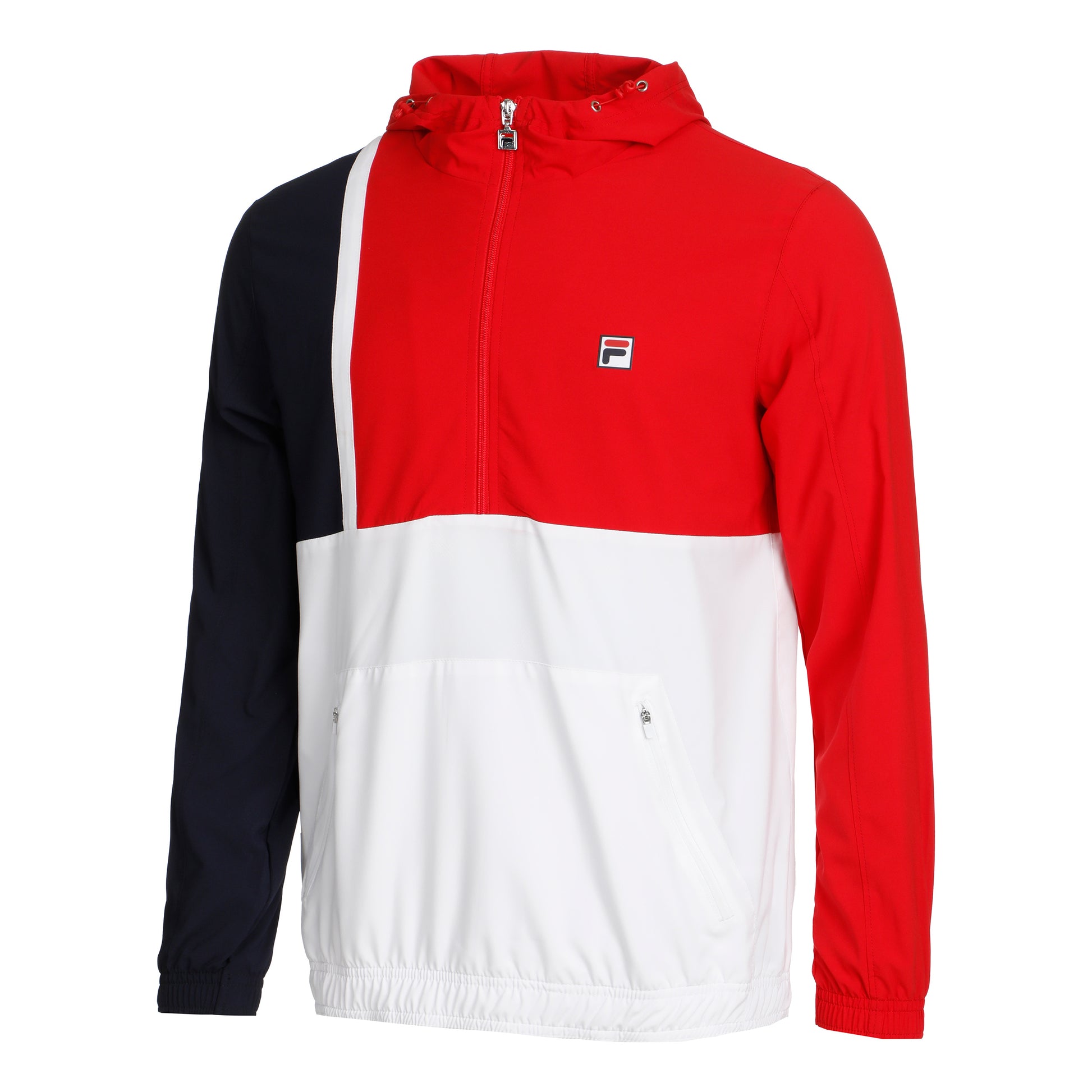Fila Hanno Windbreaker Træningsjakke Herrer - mørkeblå, rød