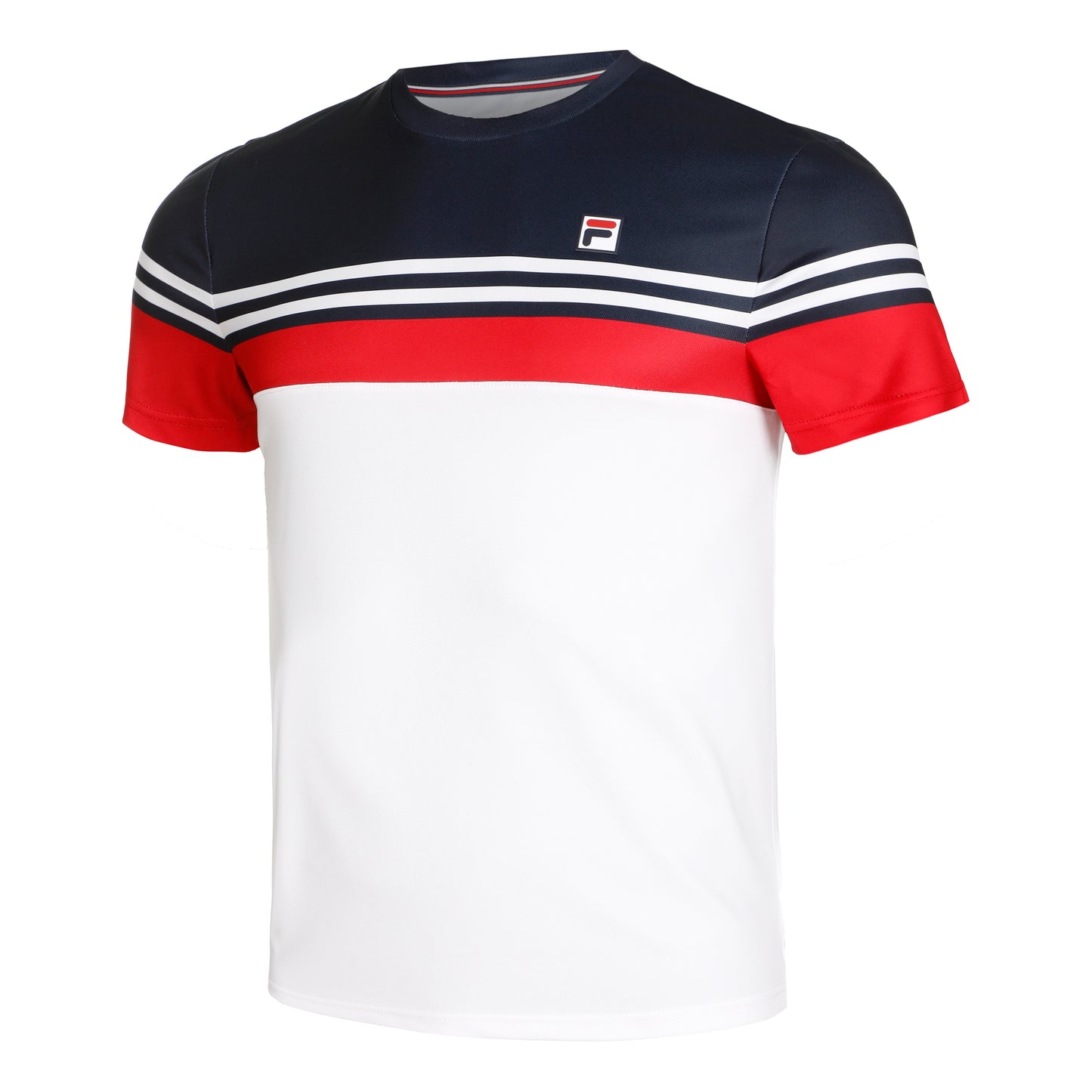 Fila Malte T-shirt Herrer-Hvid,Rød