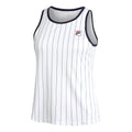 Alma Tanktop Damer - hvid, mørkeblå