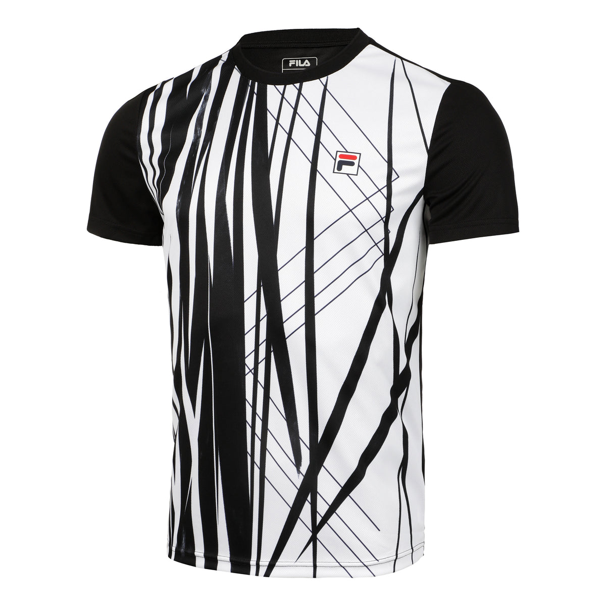 Fila Theo T-shirt Herrer - sort, hvid