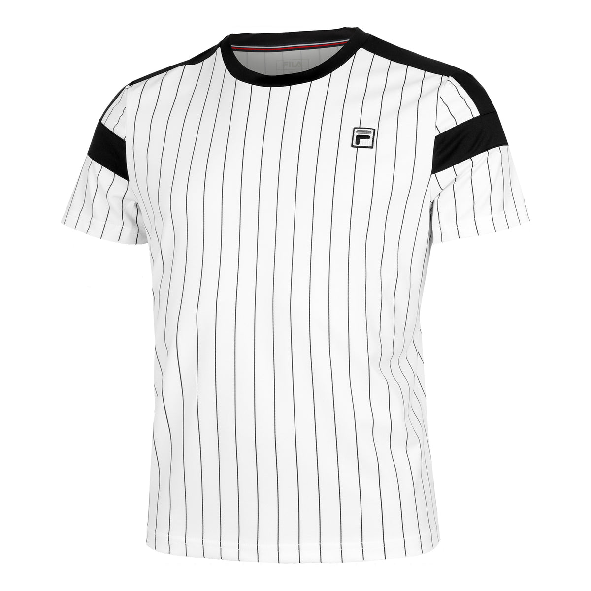 Fila Stripes Jascha T-shirt Herrer - creme, sort