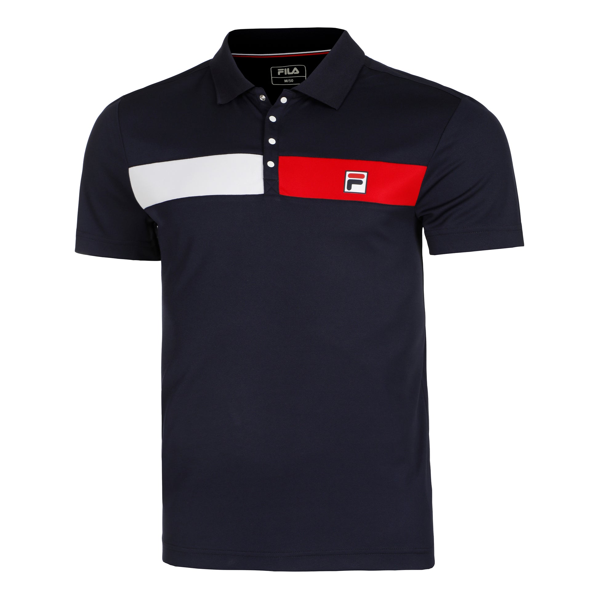 Fila Jayden Polo Herrer-Mørkeblå,Rød