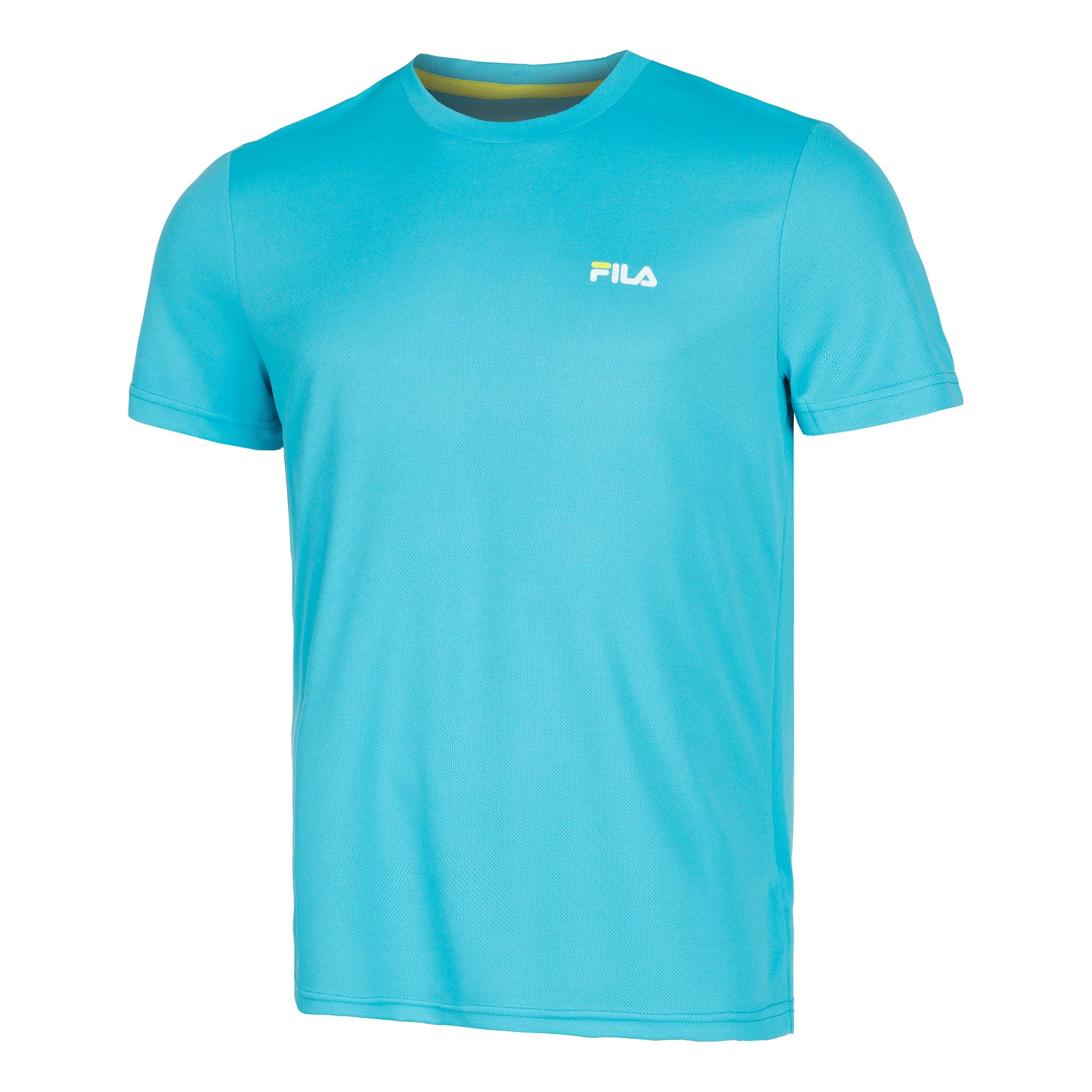 Fila Logo small T-shirt Herrer - turkis, hvid
