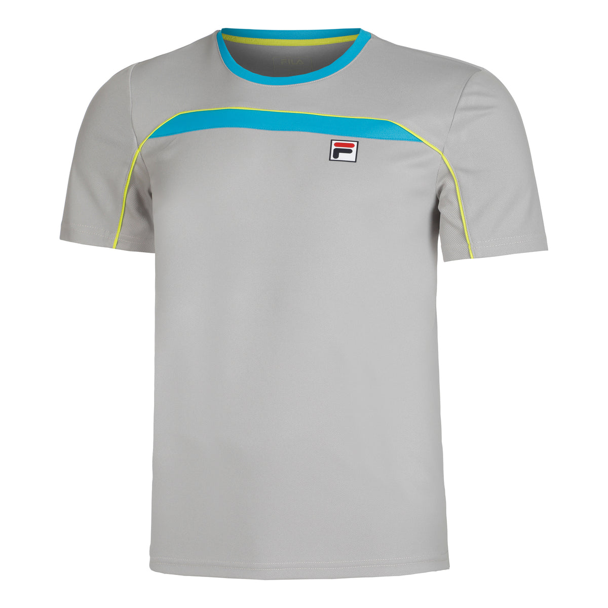 Fila Asher T-shirt Herrer - sølv, turkis