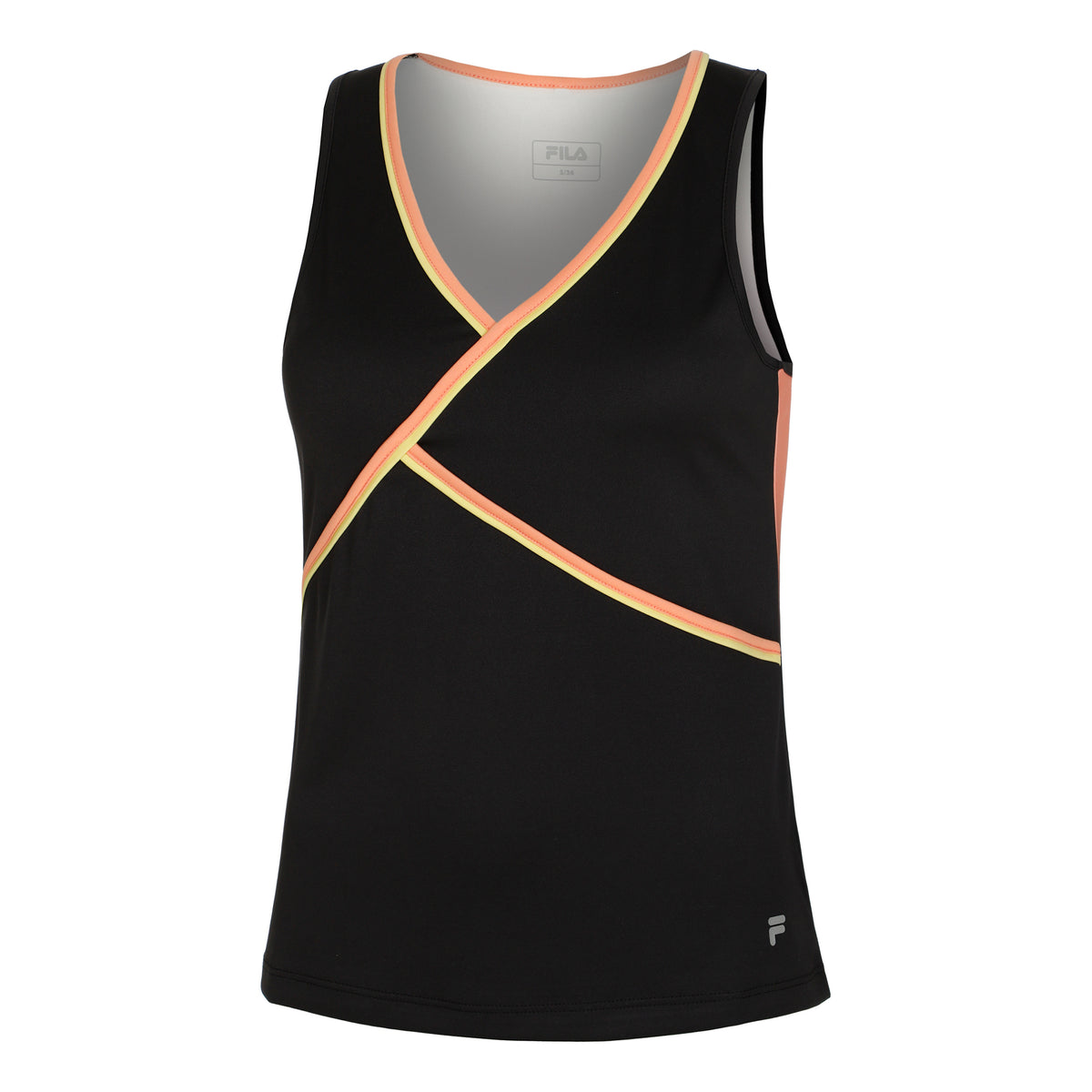 Fila Khai Tanktop Damer - sort, orange