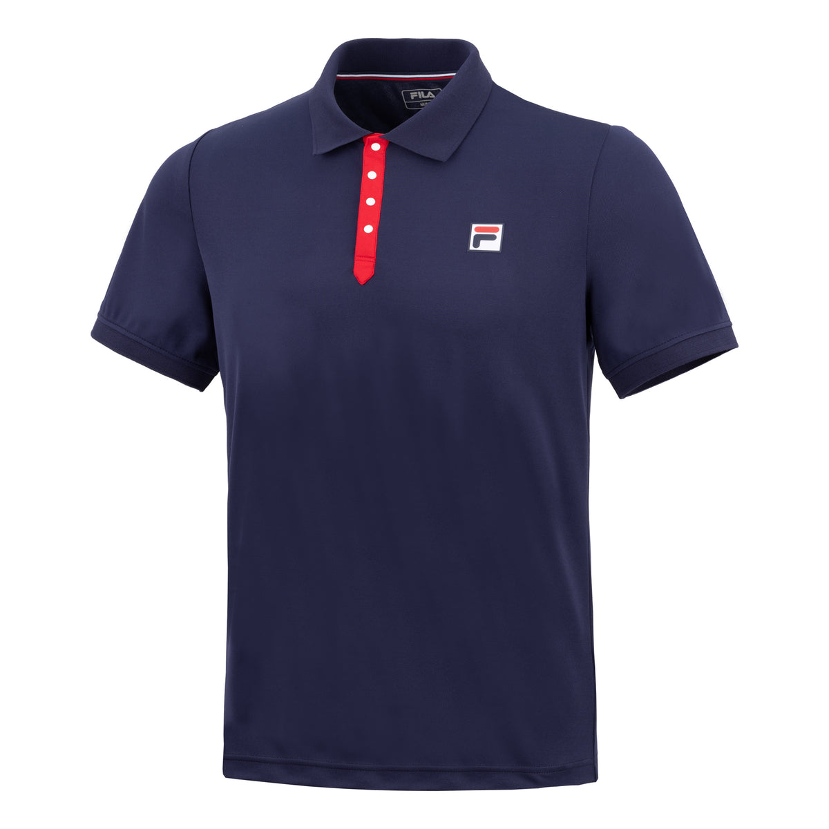 Fila Dominic Polo Herrer - mørkeblå, rød