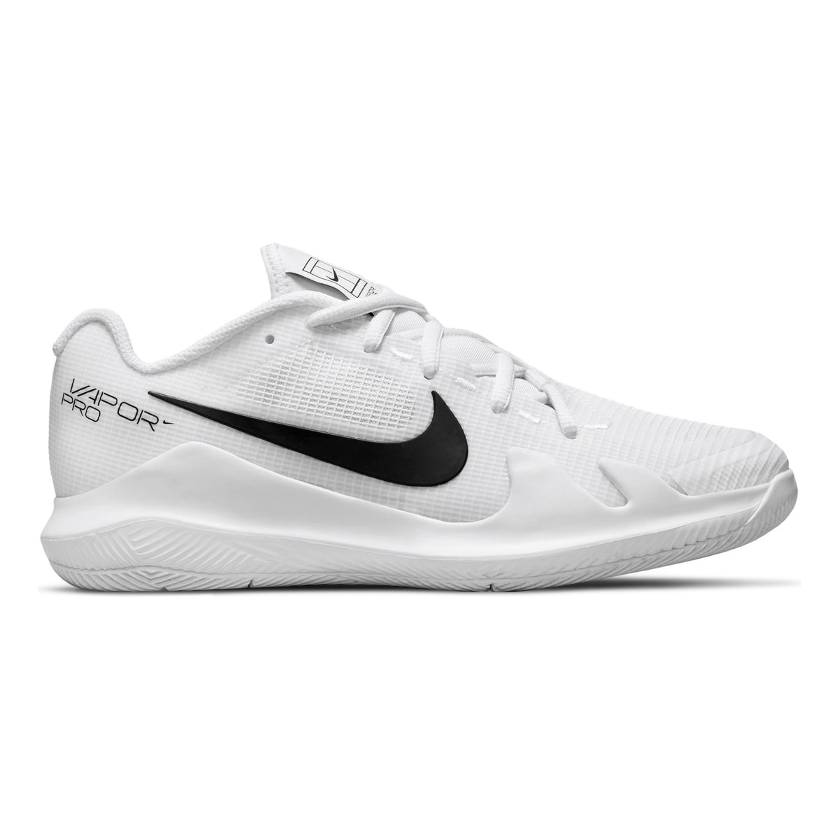 Nike Vapor Pro Allcourt-sko Børn - hvid, sort