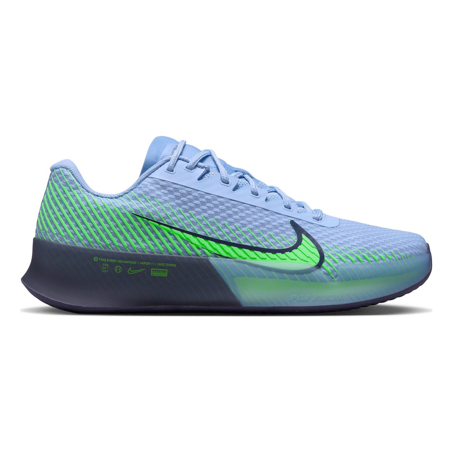 Nike Air Zoom Vapor 11 Grusbanesko Herrer - syren, neongrøn