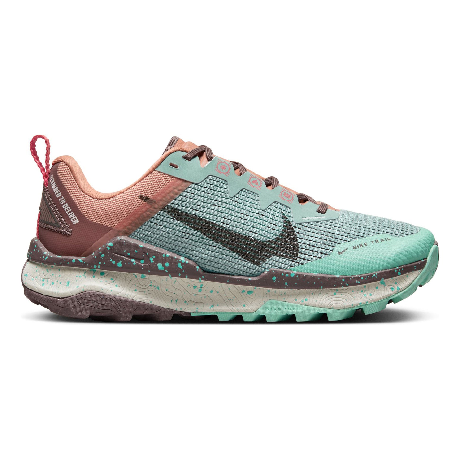 Nike React Wildhorse 8 Trailsko Damer - petrol, orange