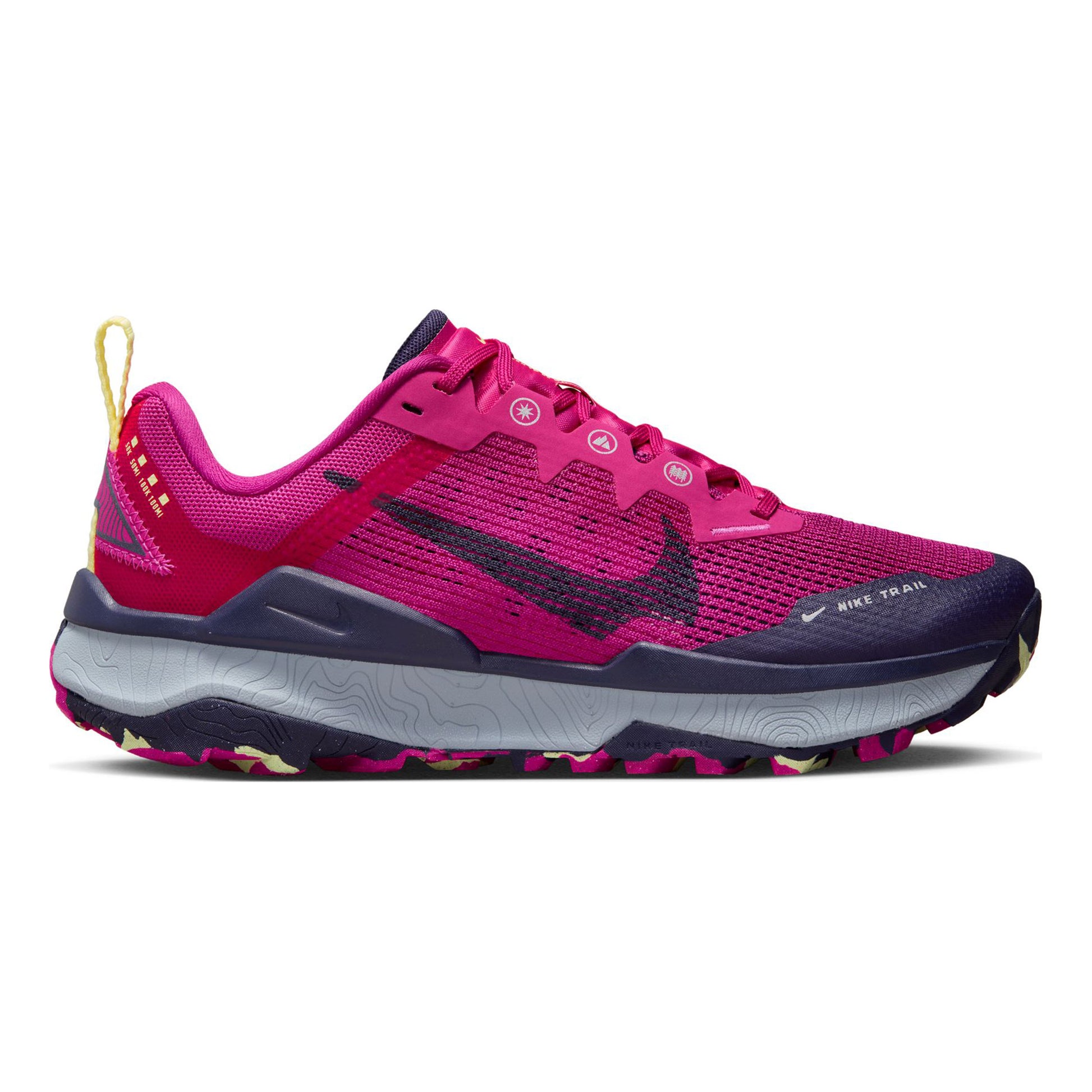 Nike React Wildhorse 8 Trailsko Damer - pink, mørkeblå
