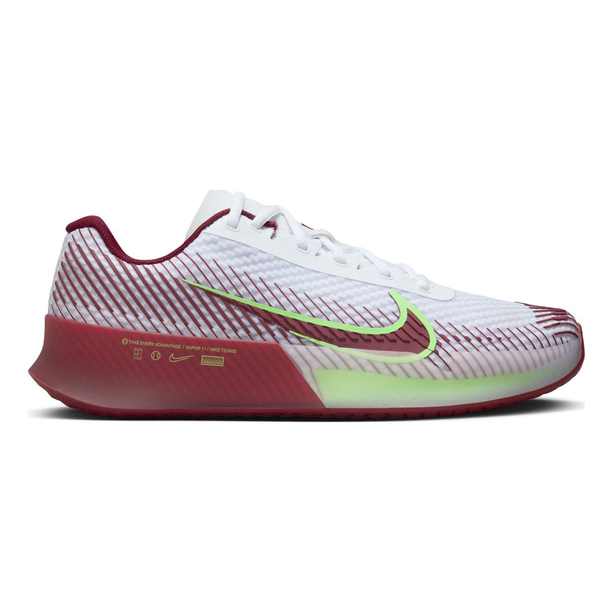 Nike Air Zoom Vapor 11 Allcourt-sko Herrer - hvid, mørkerød