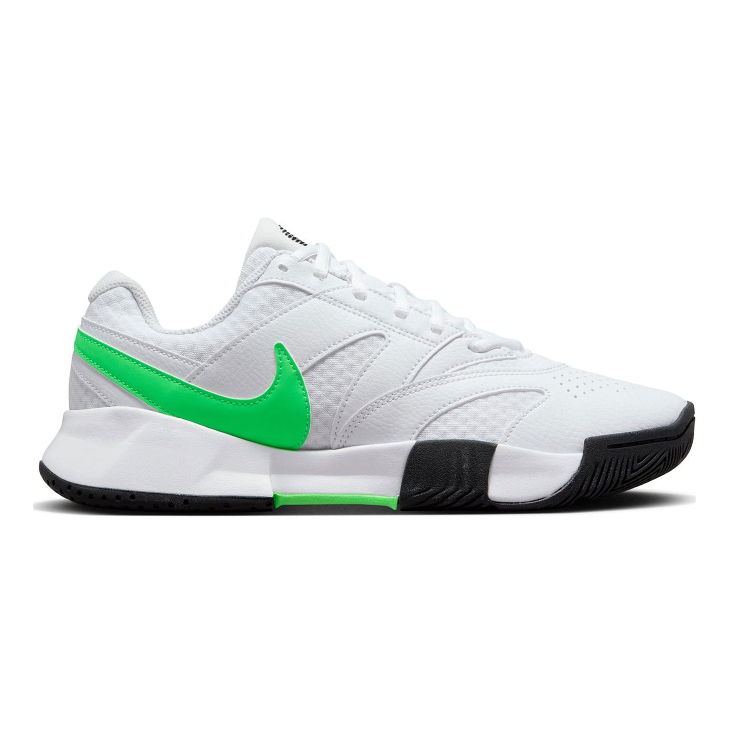 Nike Nike Court Lite 4 Allcourt-sko Damer-hvid, neongrøn
