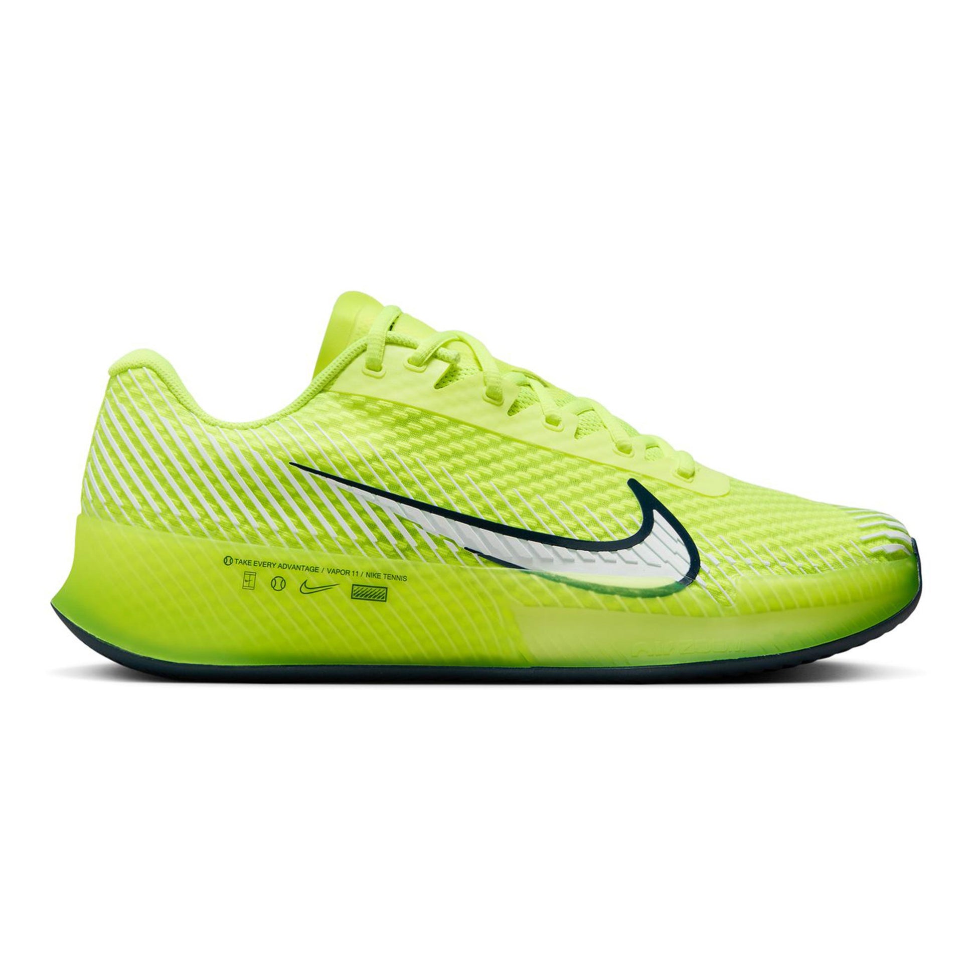 Nike Air Zoom Vapor 11 Grusbanesko Herrer - neongul,