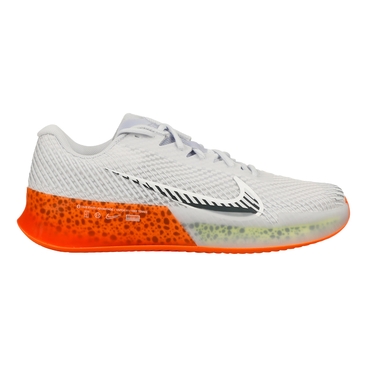 Nike Air Zoom Vapor 11 Electric Grusbanesko Herrer - hvid, orange