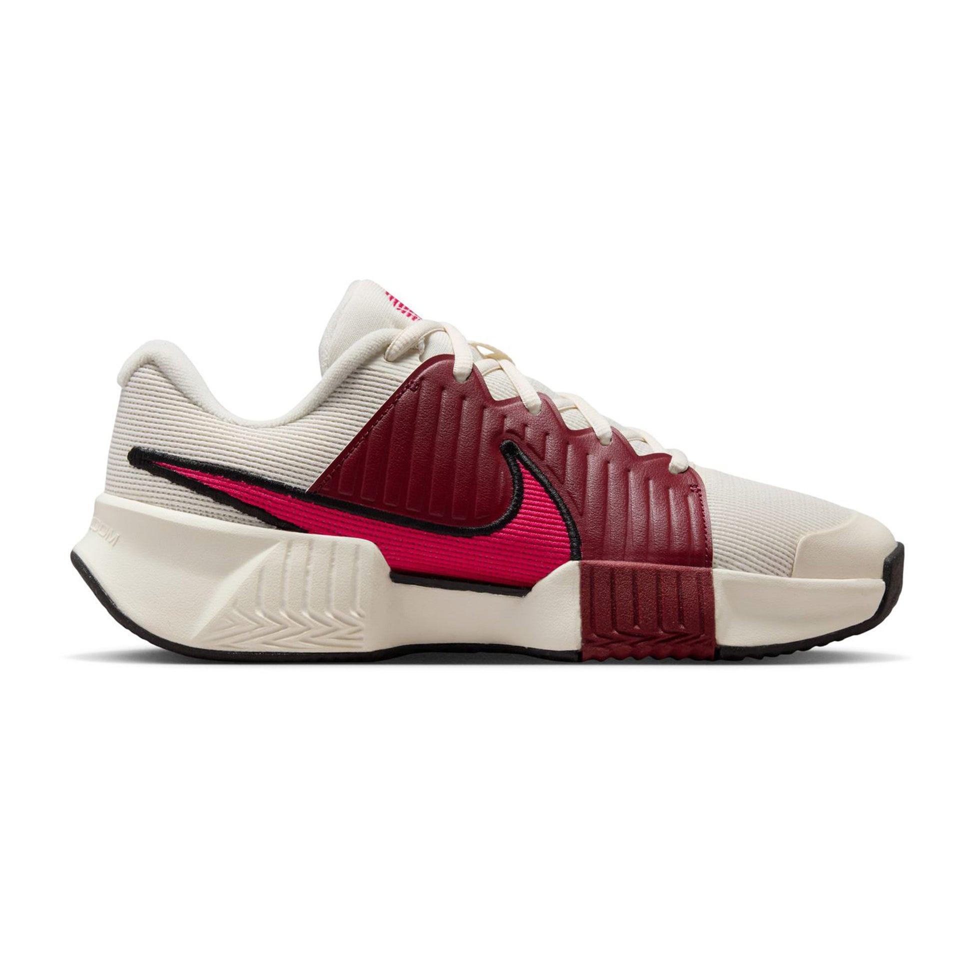 Nike GP Challenge Pro Grusbanesko Damer-Creme,Rød