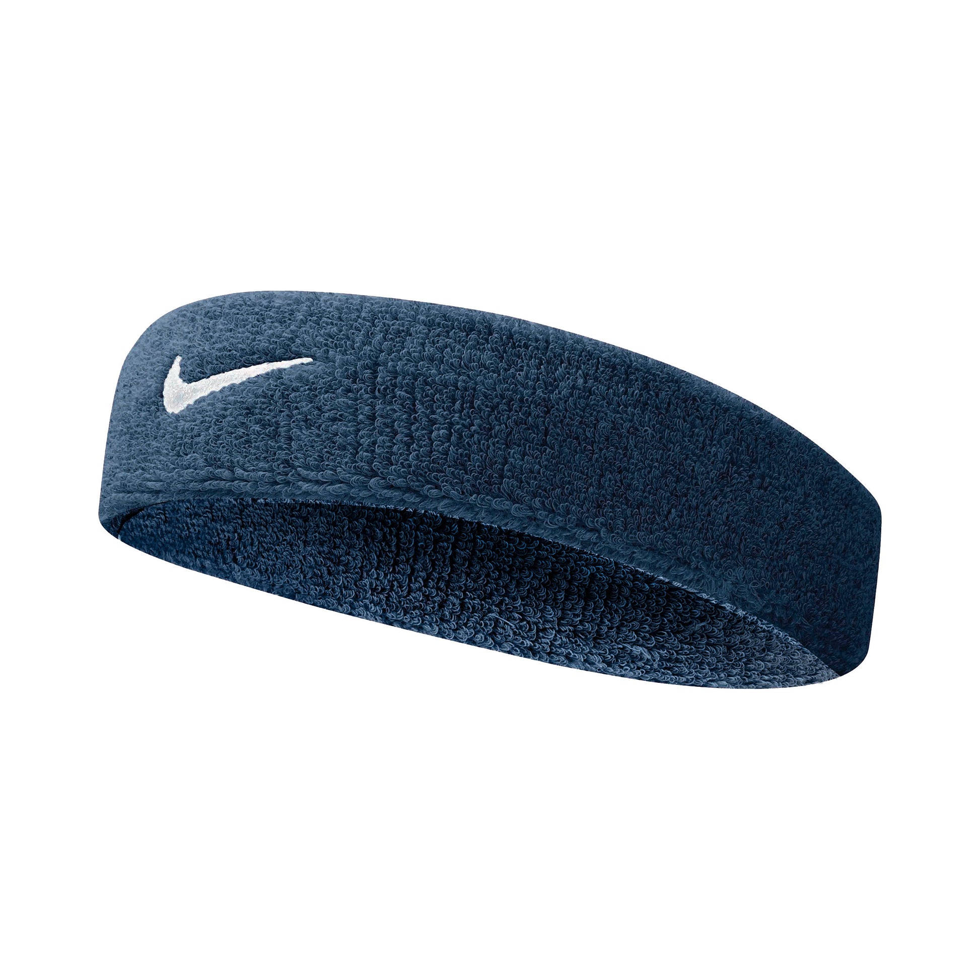 Nike Swoosh Pandebånd Unisex - mørkeblå, hvid