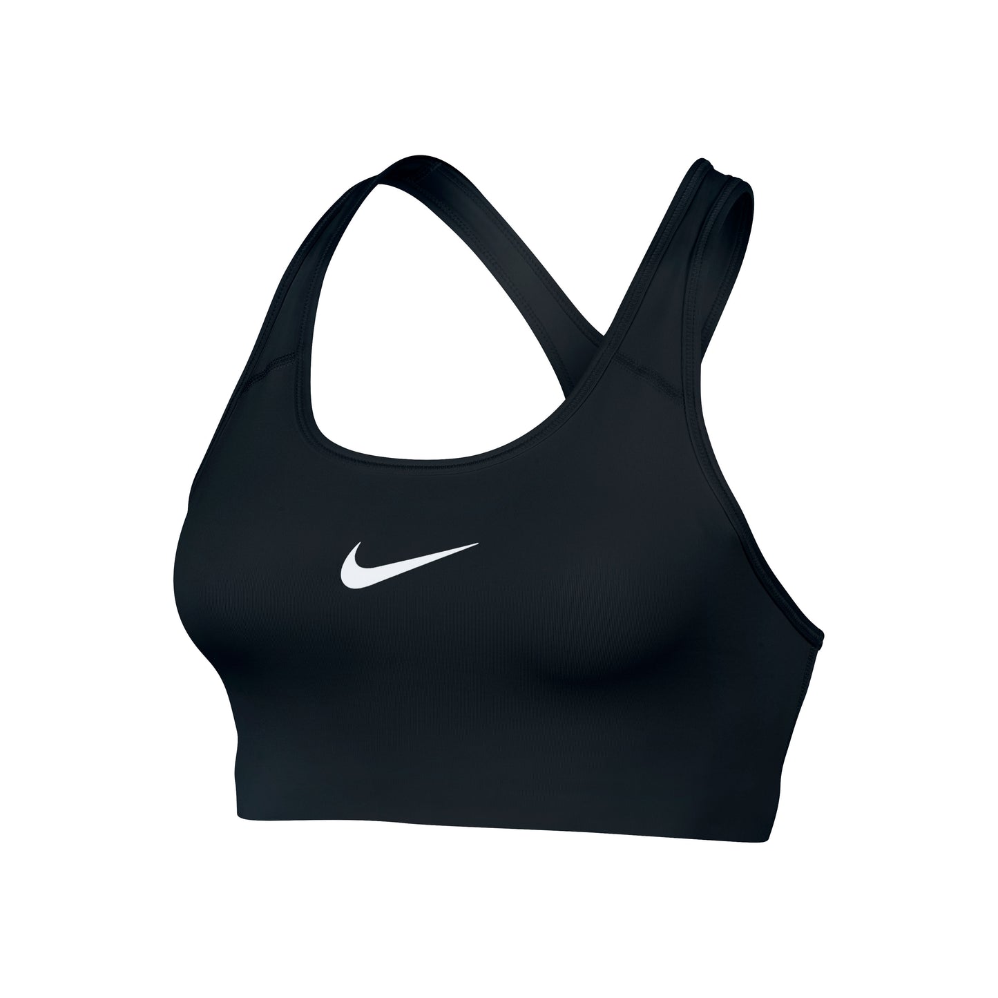 Nike Swoosh Sports-BH Damer - sort, hvid