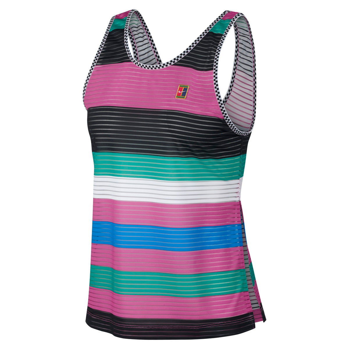 Nike Court Dri-FIT Printed Tanktop Damer - pink, sort