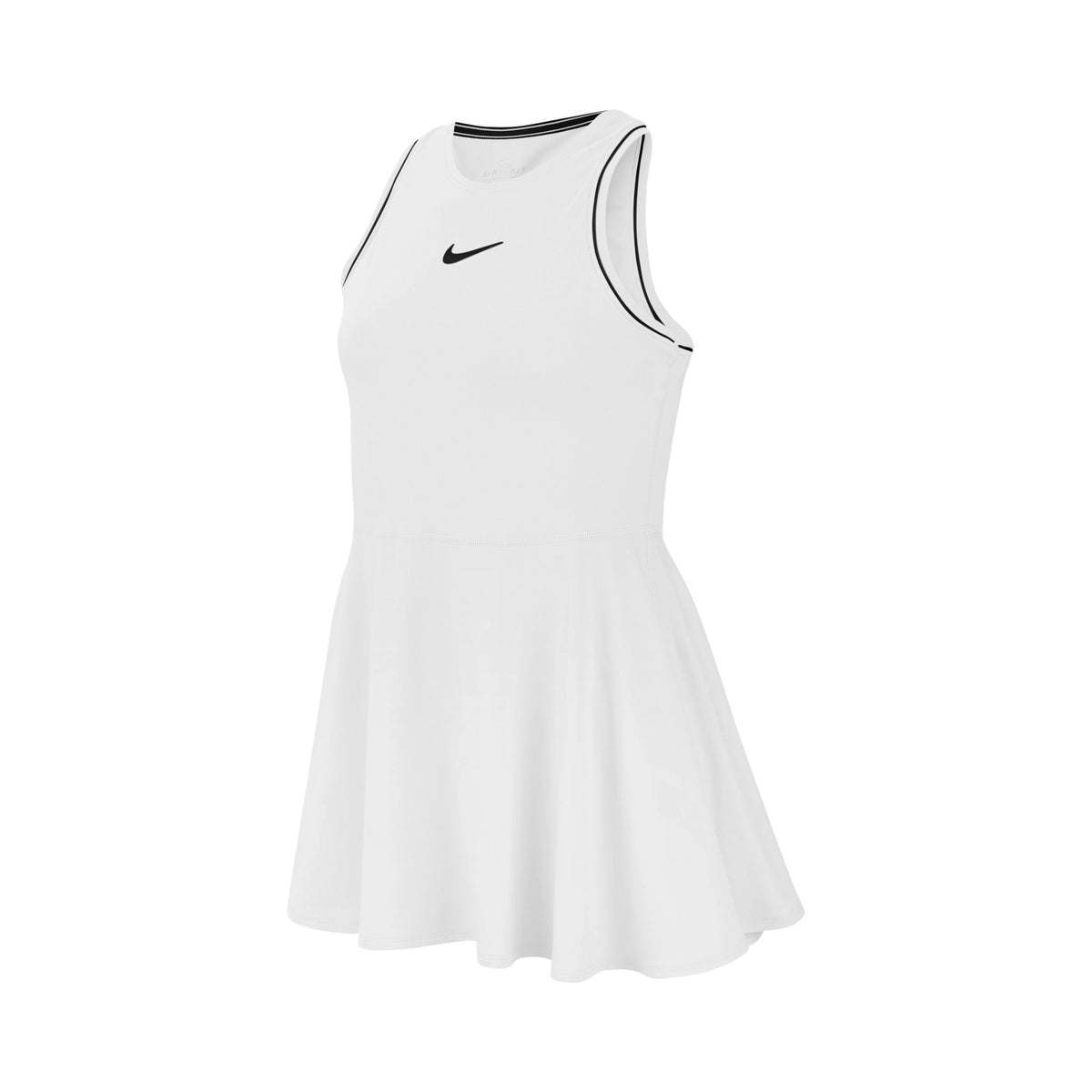 Nike Court Dry  Kjole Pige - hvid, sort