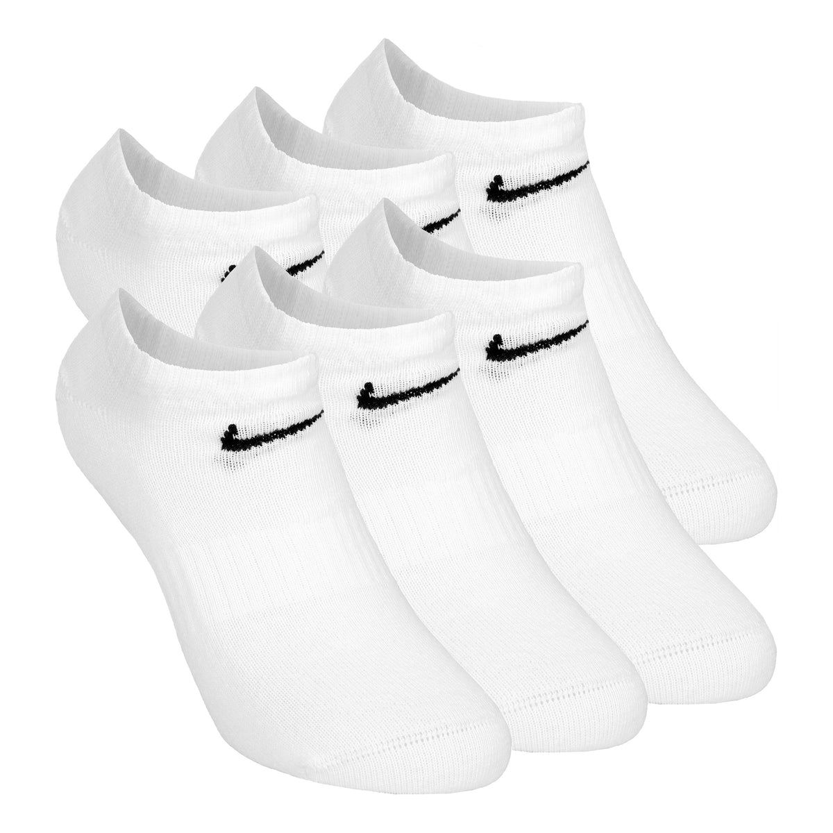 Nike Everyday Lightweight Tennissokker Pakke med 6 Unisex - hvid, sort