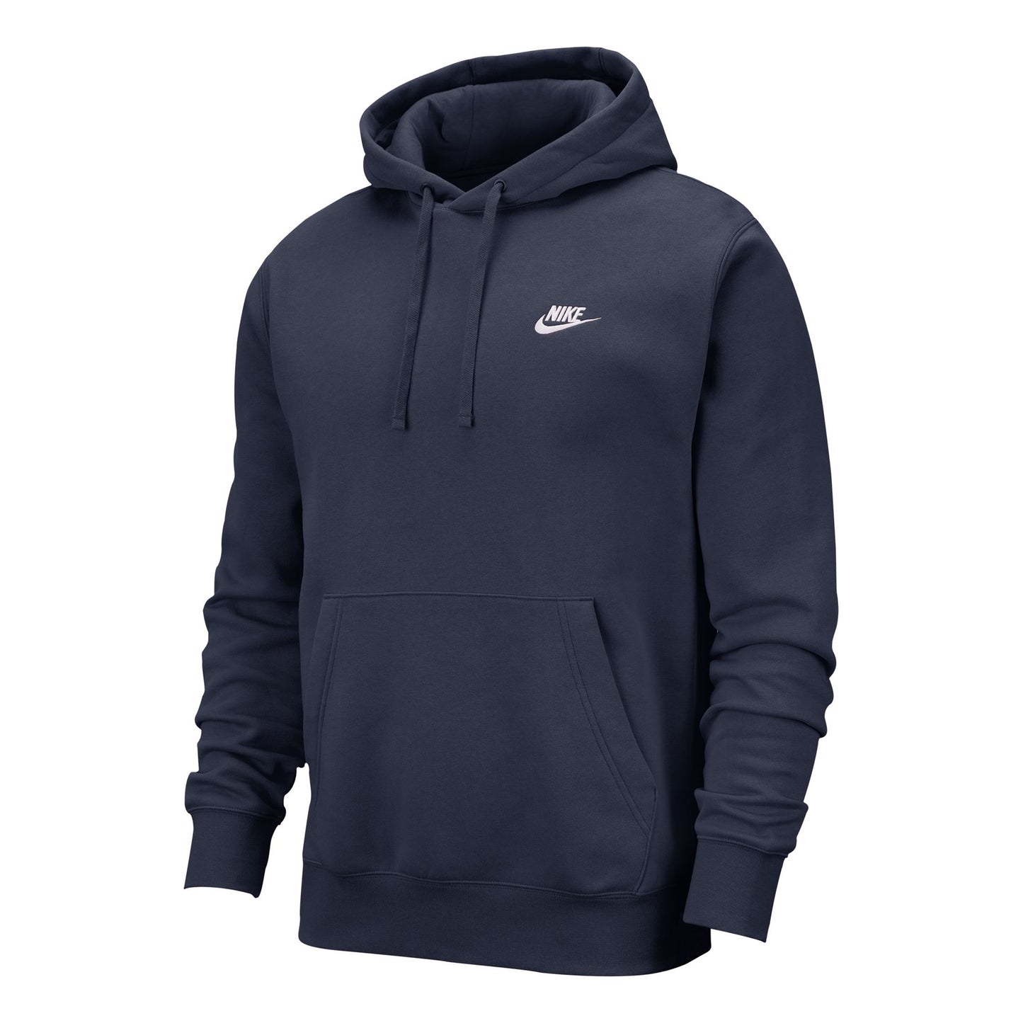 Nike Sportswear Club Hættetrøje Herrer-Mørkeblå,Hvid