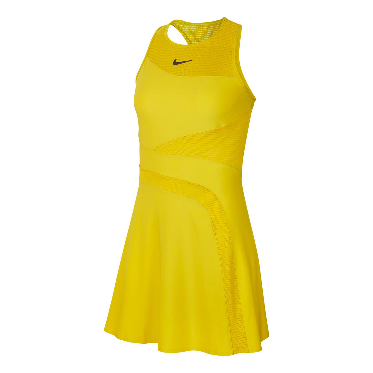 Nike Court  Kjole Damer - citrongul, sort
