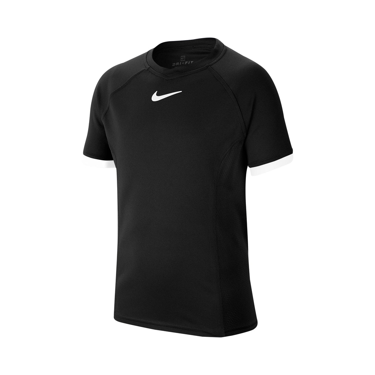 Nike Court Dri-Fit T-shirt Drenge - sort, hvid